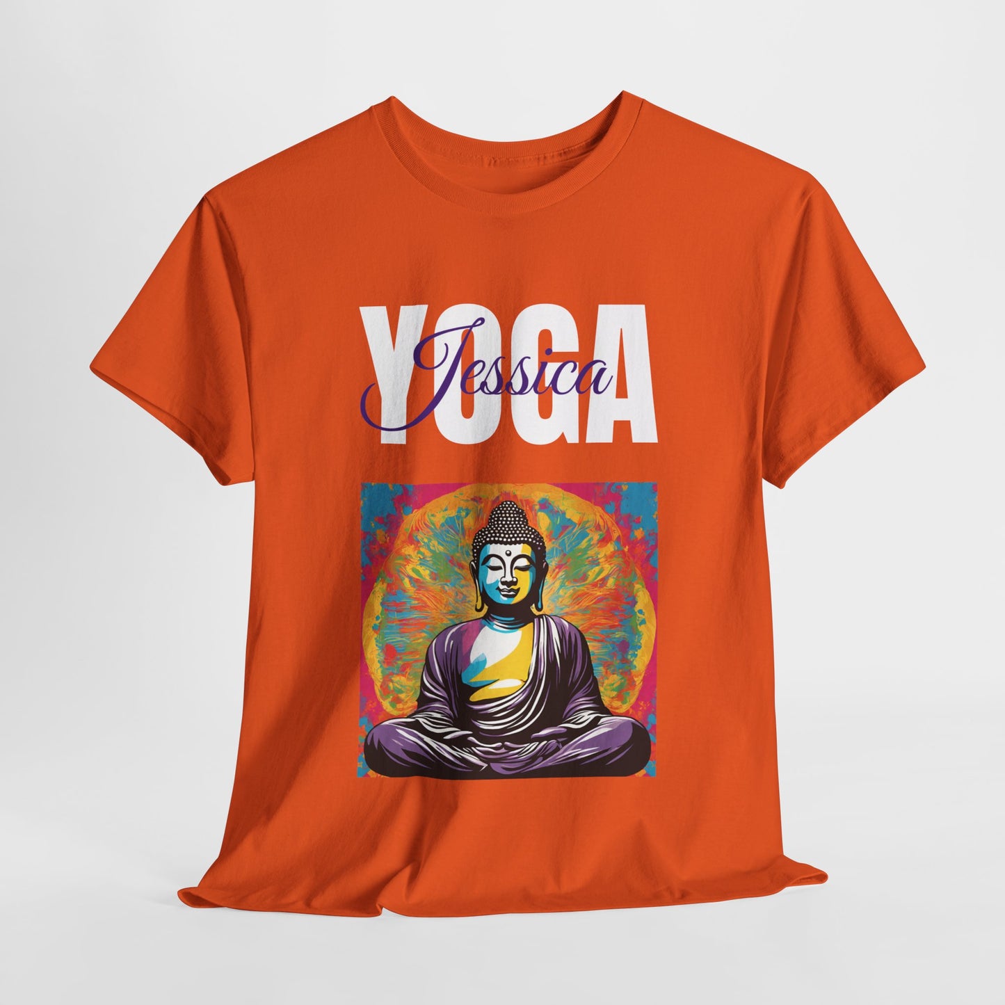 Personalized Yoga Shirt - Buddha Tee - Custom Name Flashlander Yoga Tee