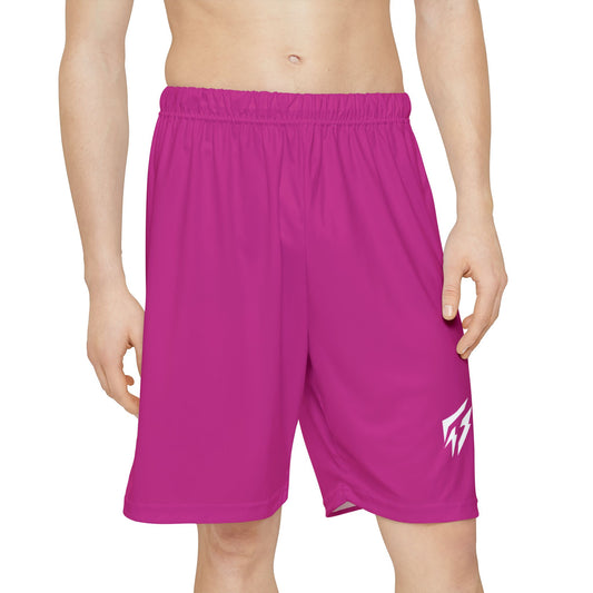 Flashlander ALG Performance Men’s Sports Shorts (AOP) Pink