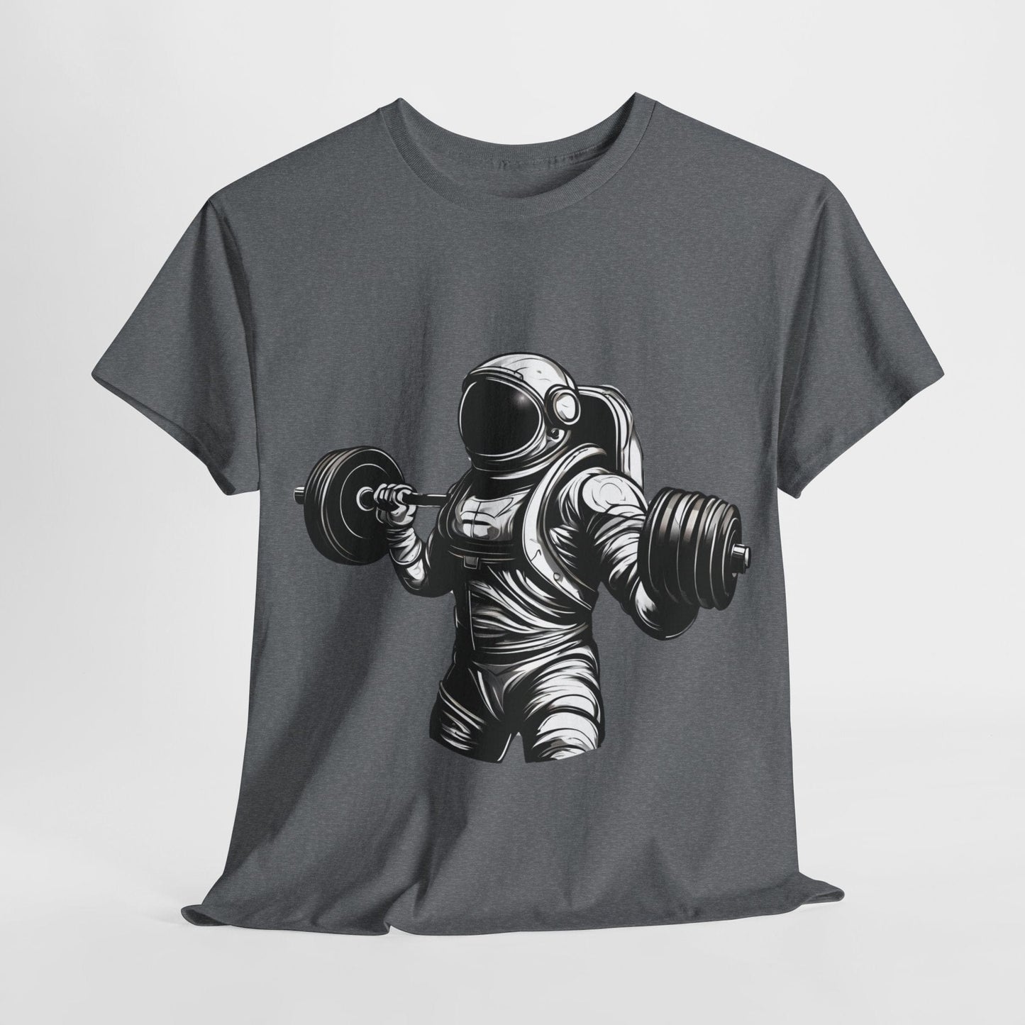 Camiseta de culturista astronauta: rompiendo límites en el espacio Camiseta gráfica de gimnasio Flashlander