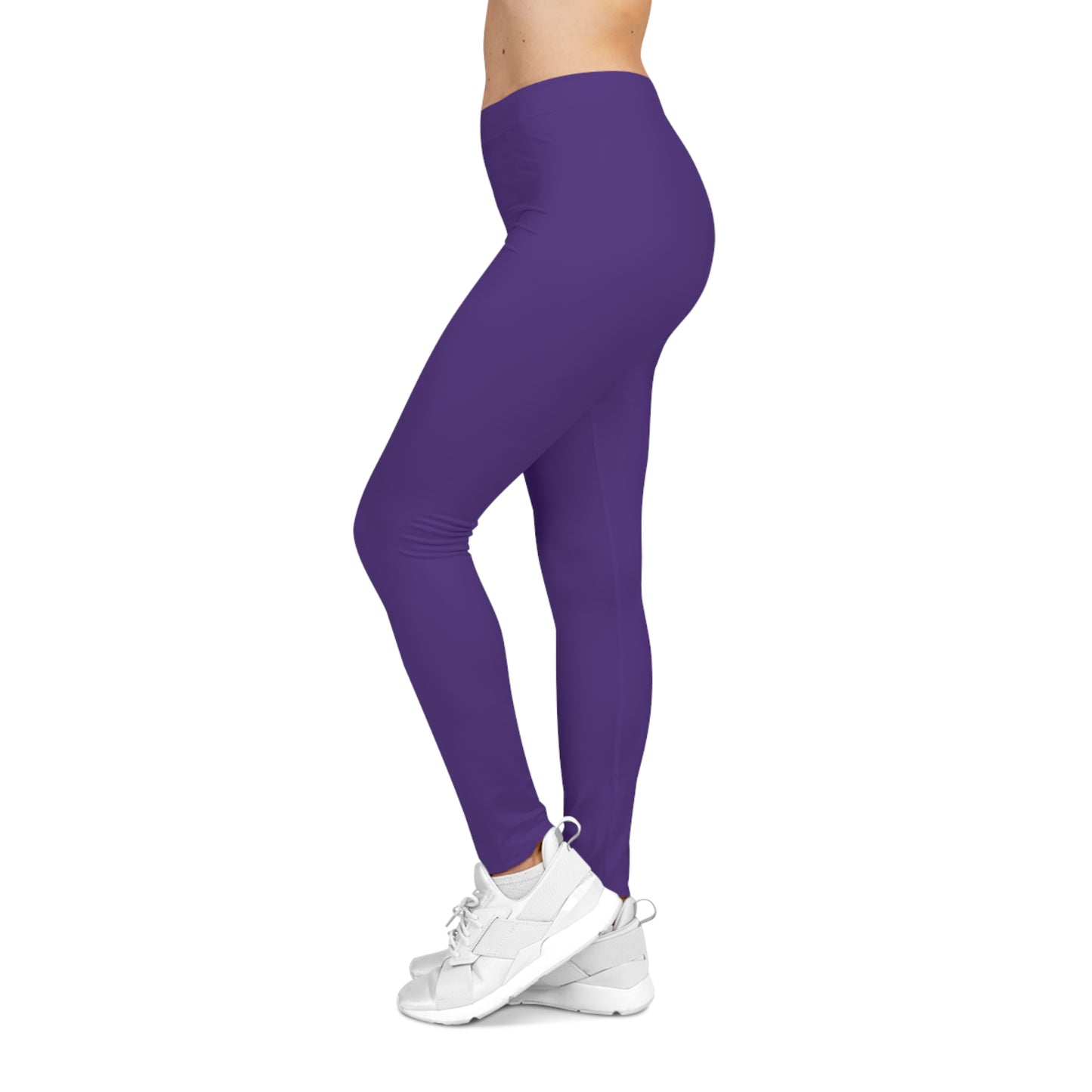 Flashlander Sportswear Evolution Women's Casual Leggings Purple (AOP) Featuring Custom Motivational Quote