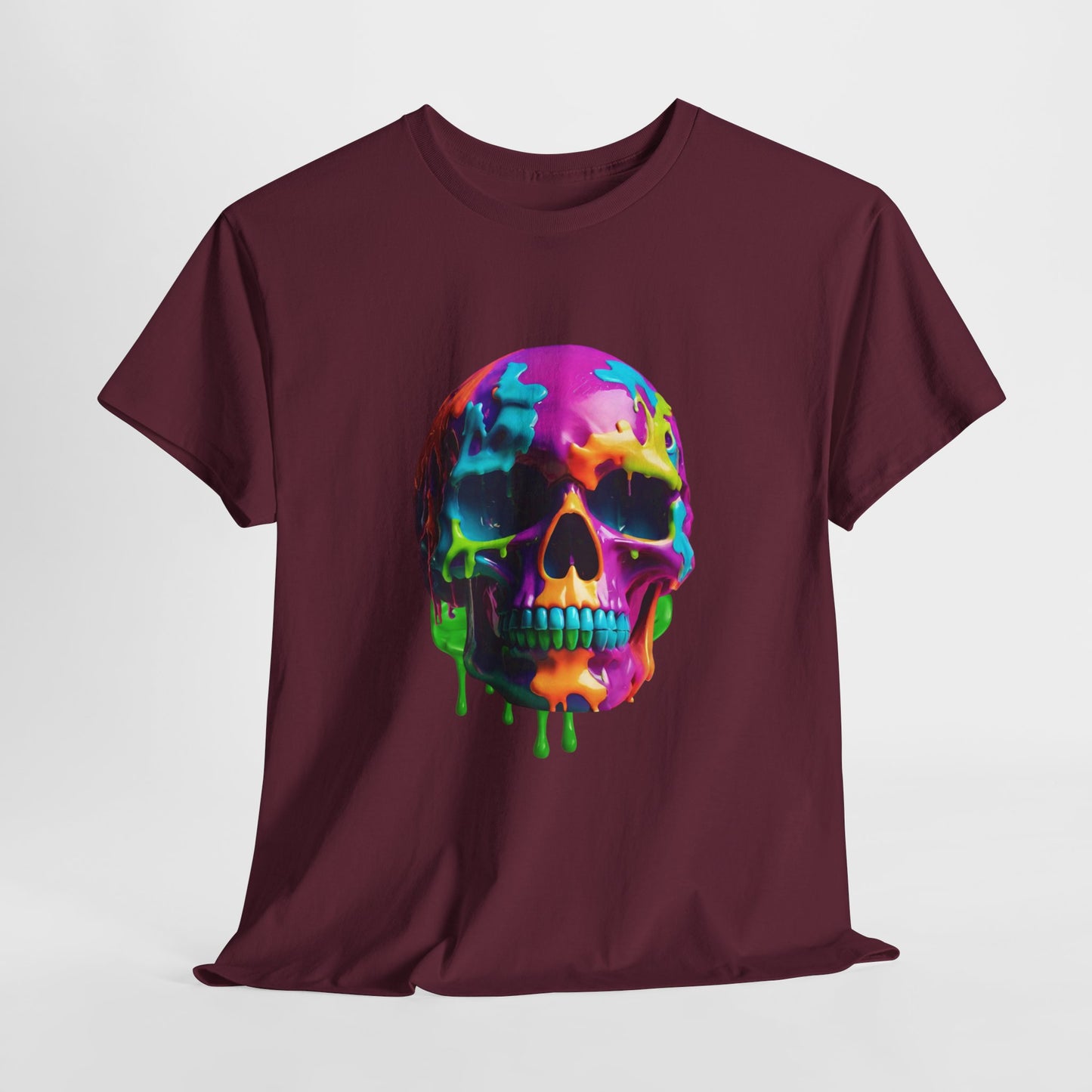 Camiseta con calavera de fusión de neón Flashlander