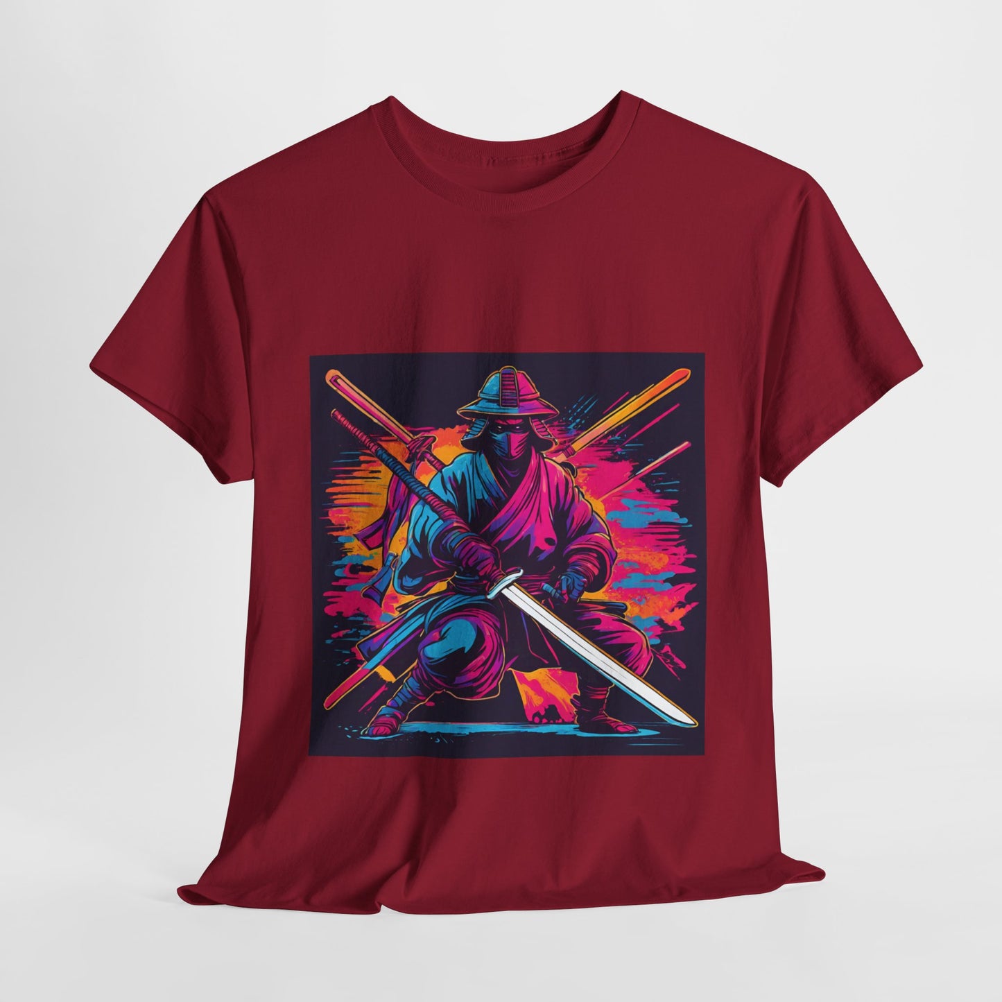 Samurai Warrior Sunset - Flashlander Gym Shirt