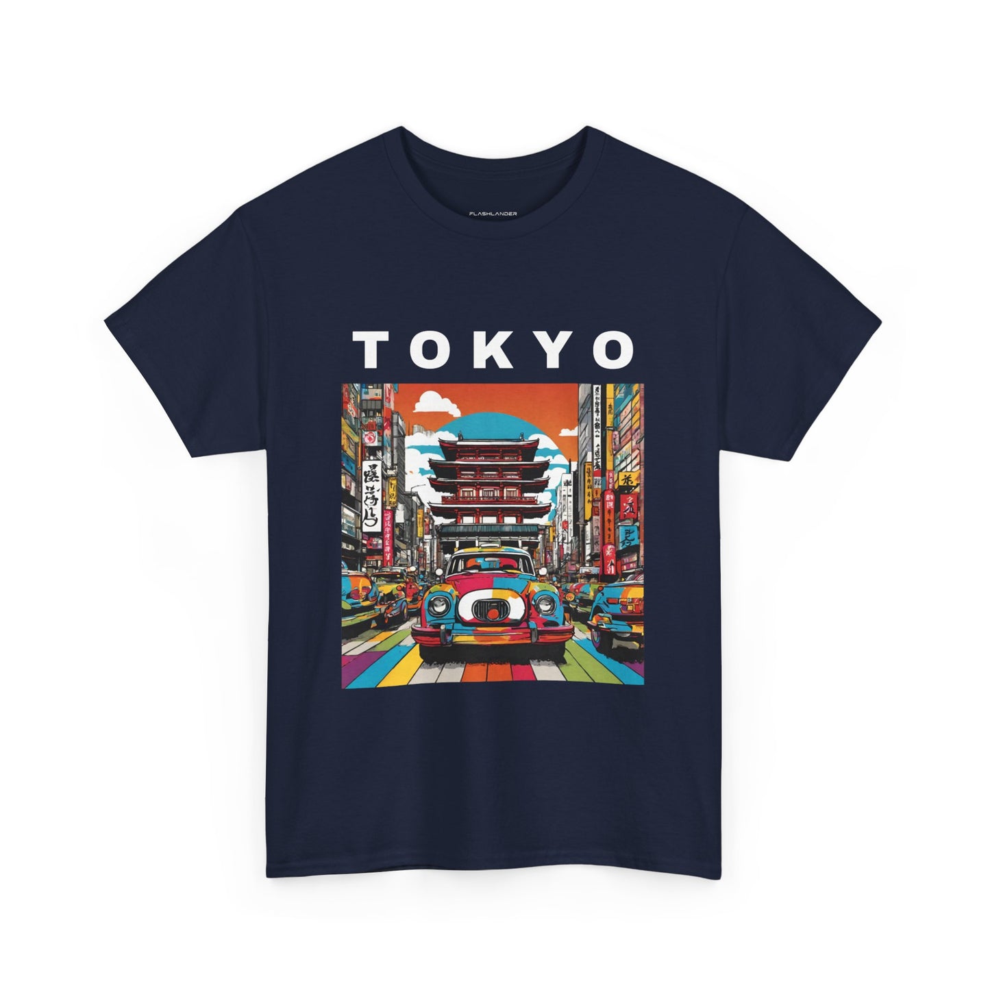 Tokyo Vintage Street Art Pop - Flashlander Gym Shirt