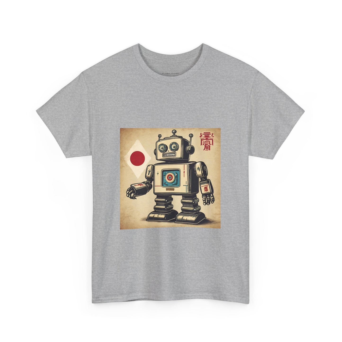 Camiseta deportiva con diseño de robot japonés vintage - Flashlander