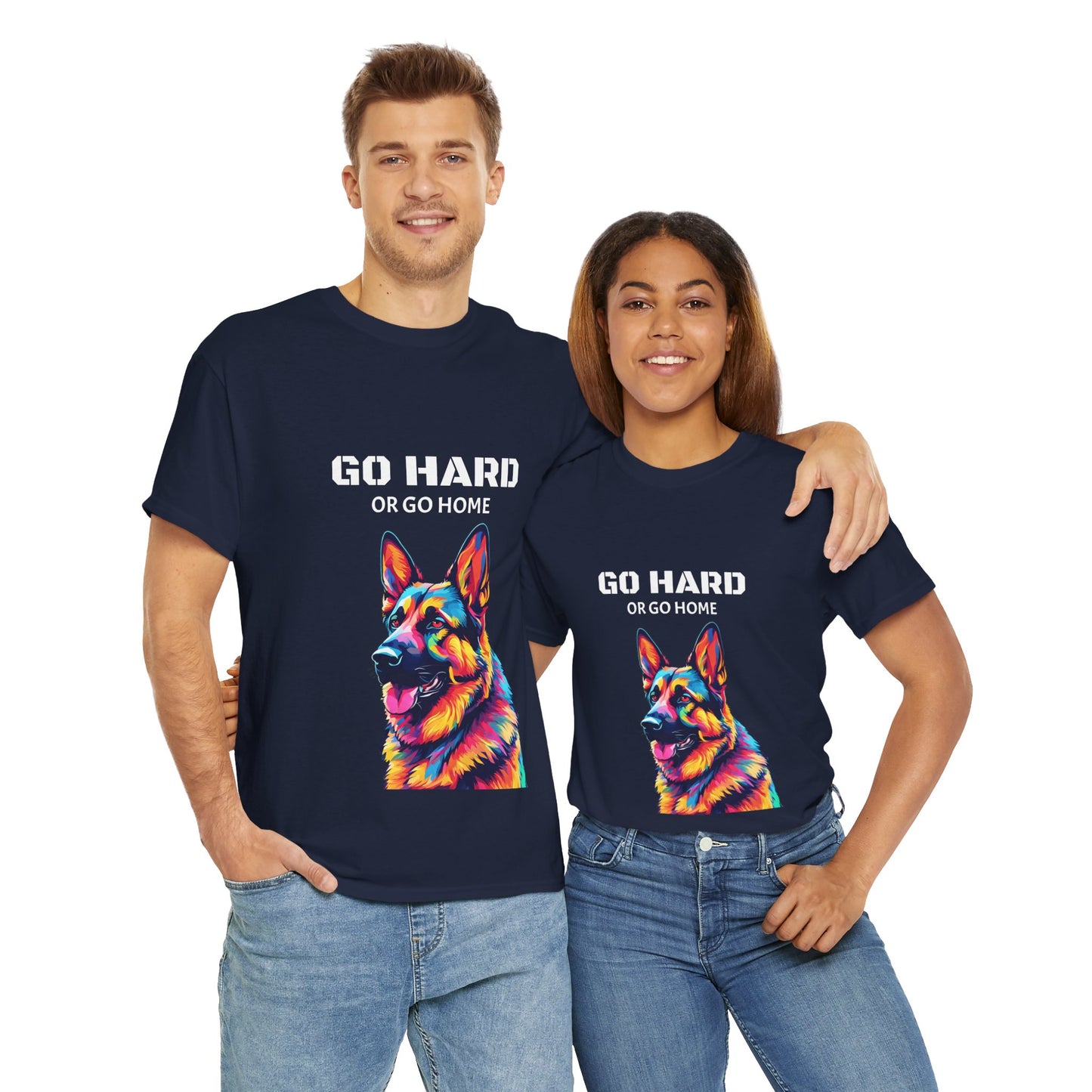 German Shepherd Dog Pop Art - Go Hard or Go Home Flashlander Gym Shirt