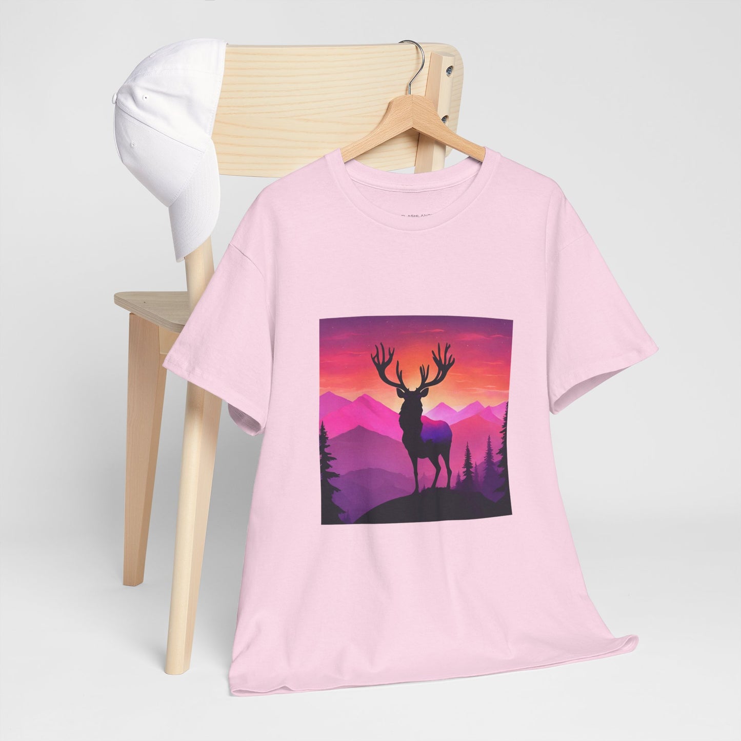 Deer Majestic Sunset Flashlander Gym Shirt