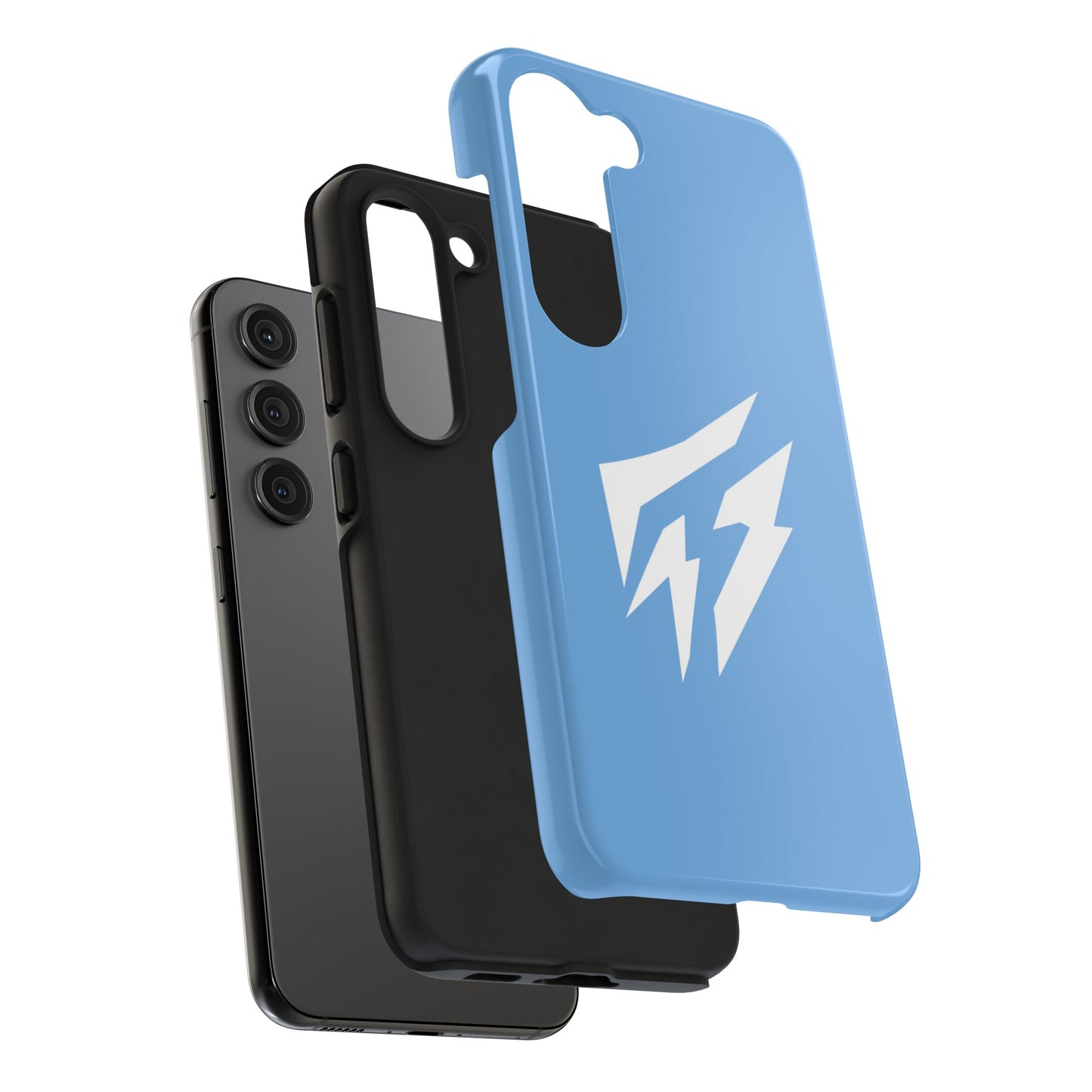 Flashlander Thunders Tough Phone Cases for all Iphone and Samsung Galaxy Light Blue