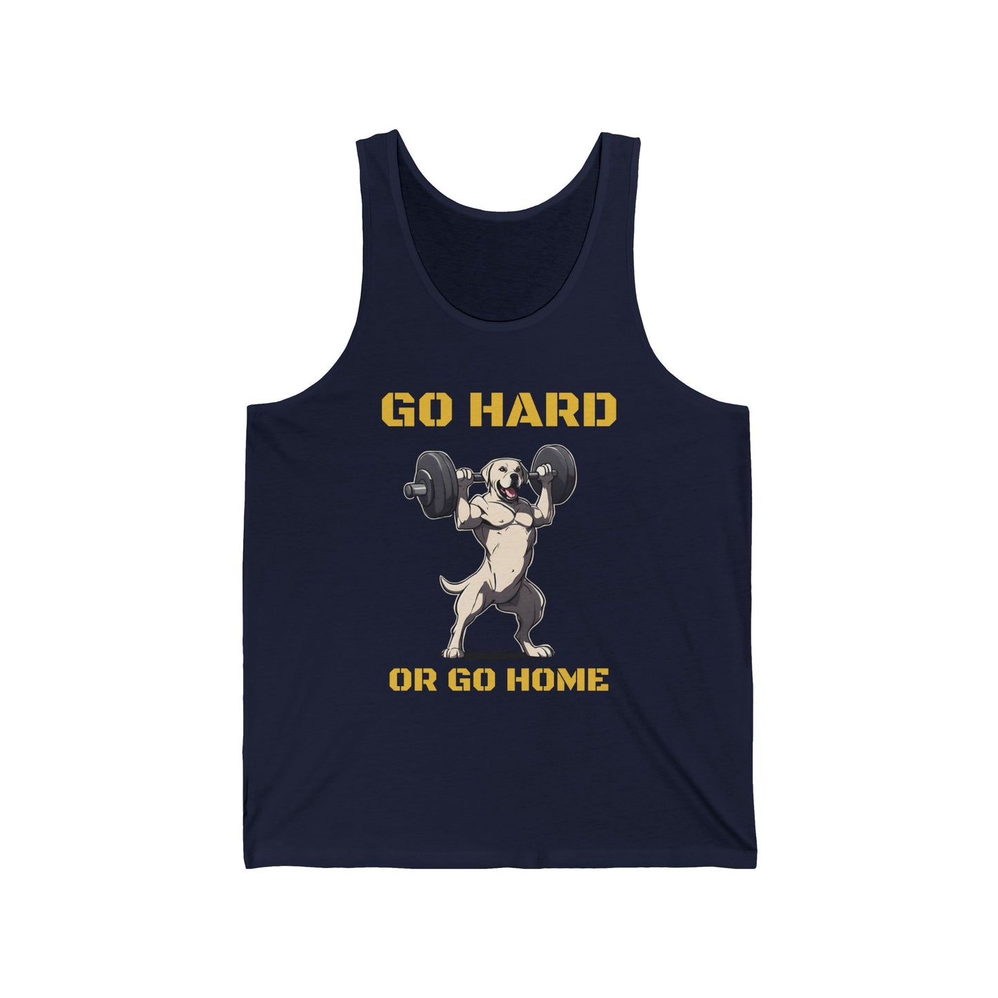 Muscular Labrador Retriever Dog Bodybuilding Gym Cotton Unisex Jersey Tank