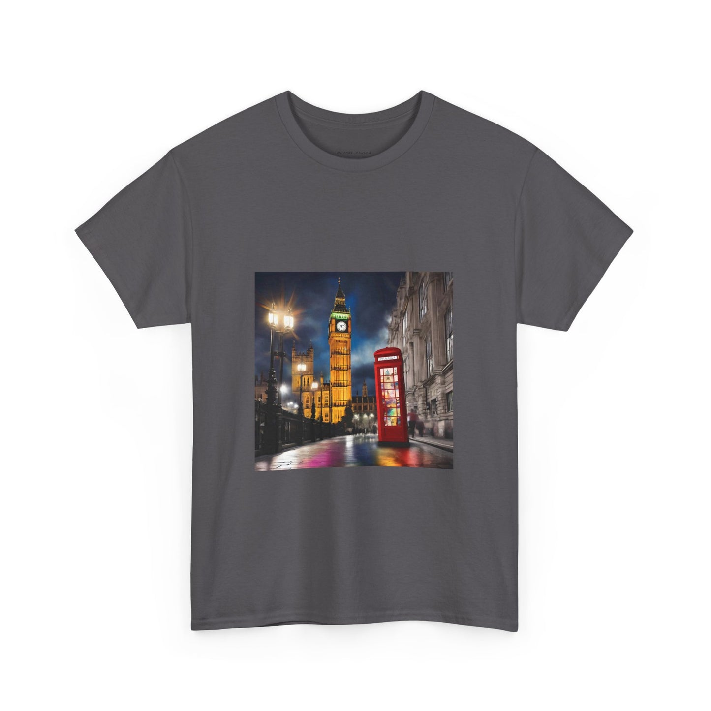 London City Big Ben, Reino Unido, Inglaterra Camisa Unisex Heavy Cotton Camiseta Marca Flashlander