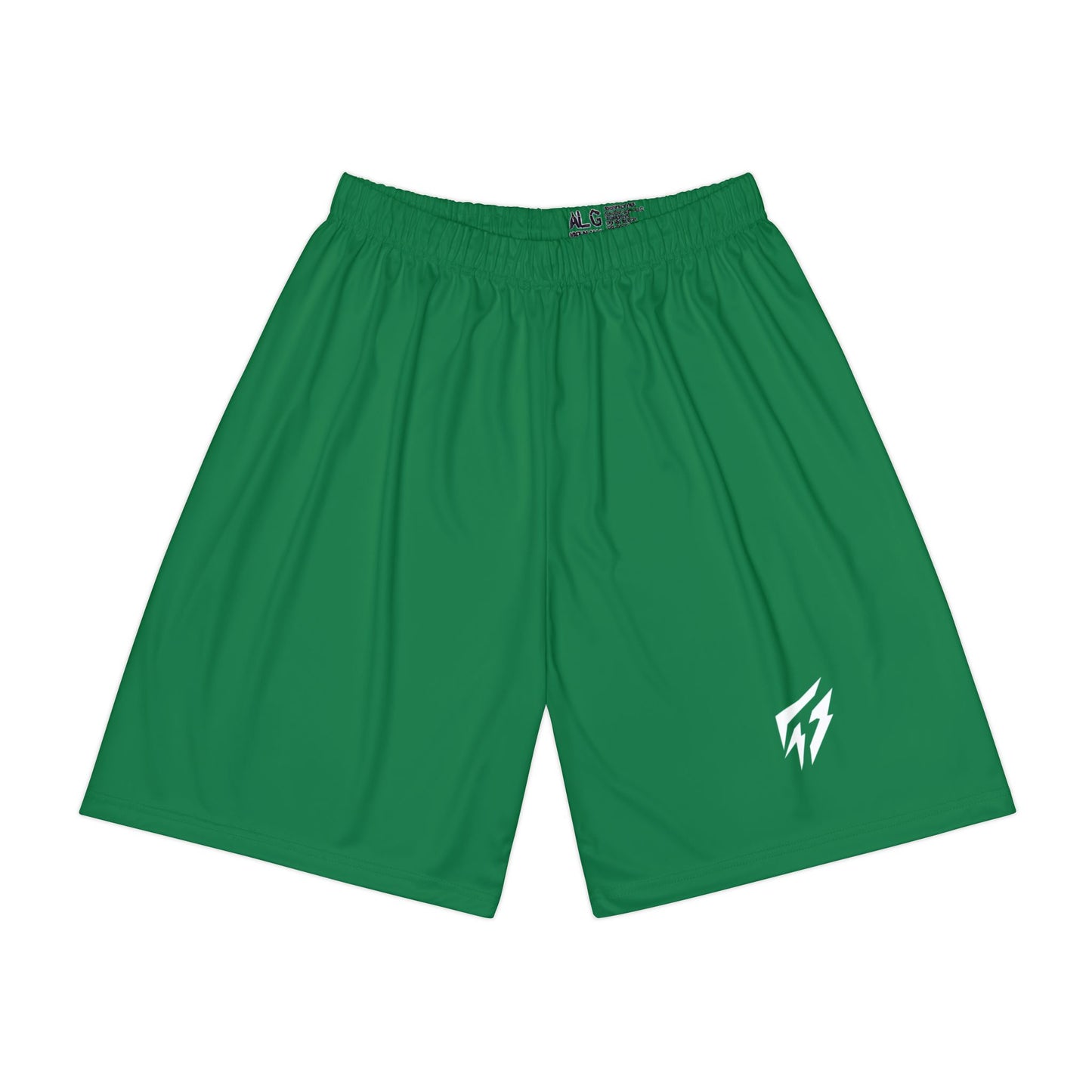 Flashlander ALG Performance Men’s Sports Shorts (AOP) Dark Green Forest