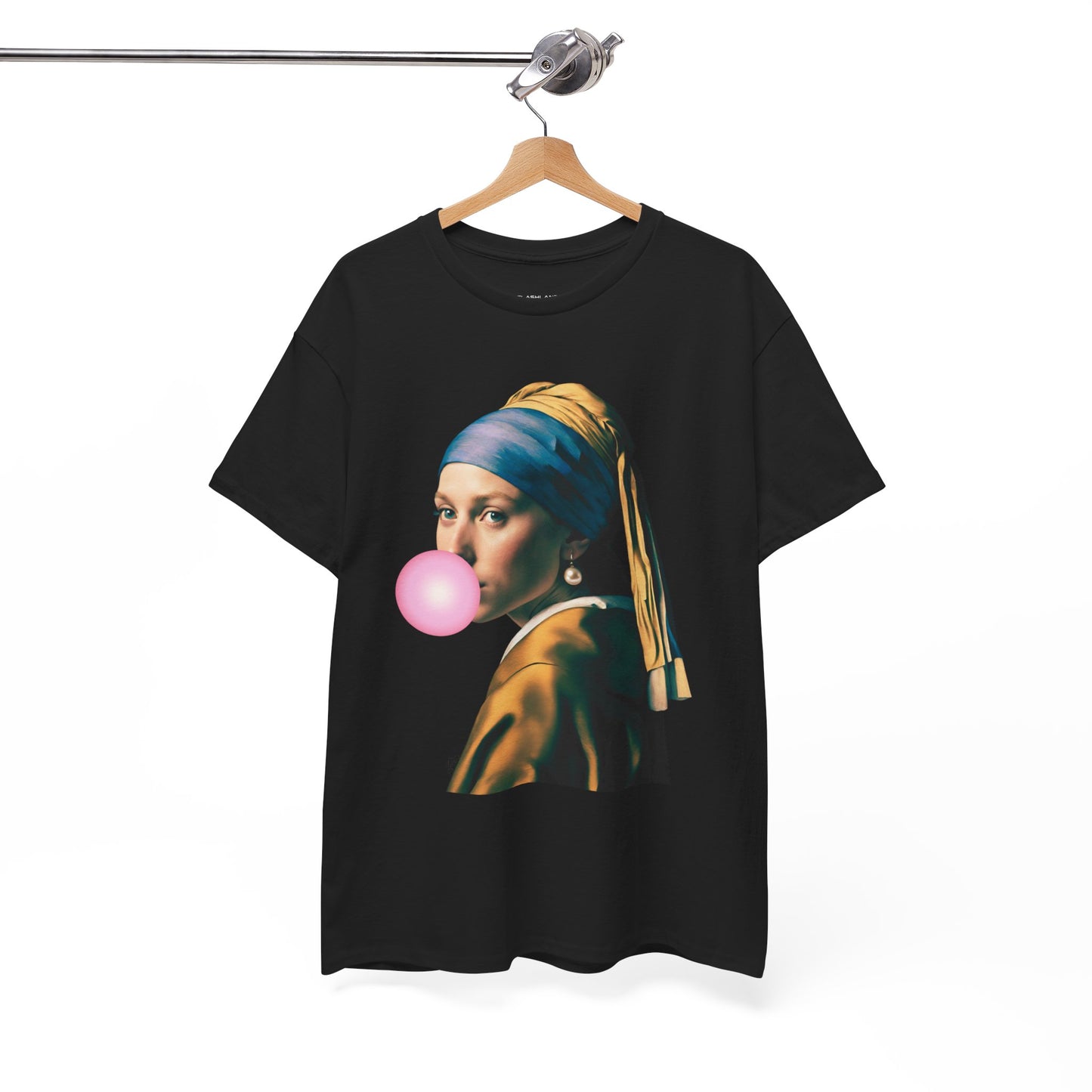 Bubble Gum Girl with a Pearl Earring Johannes Vermeer - Flashlander Gym Shirt