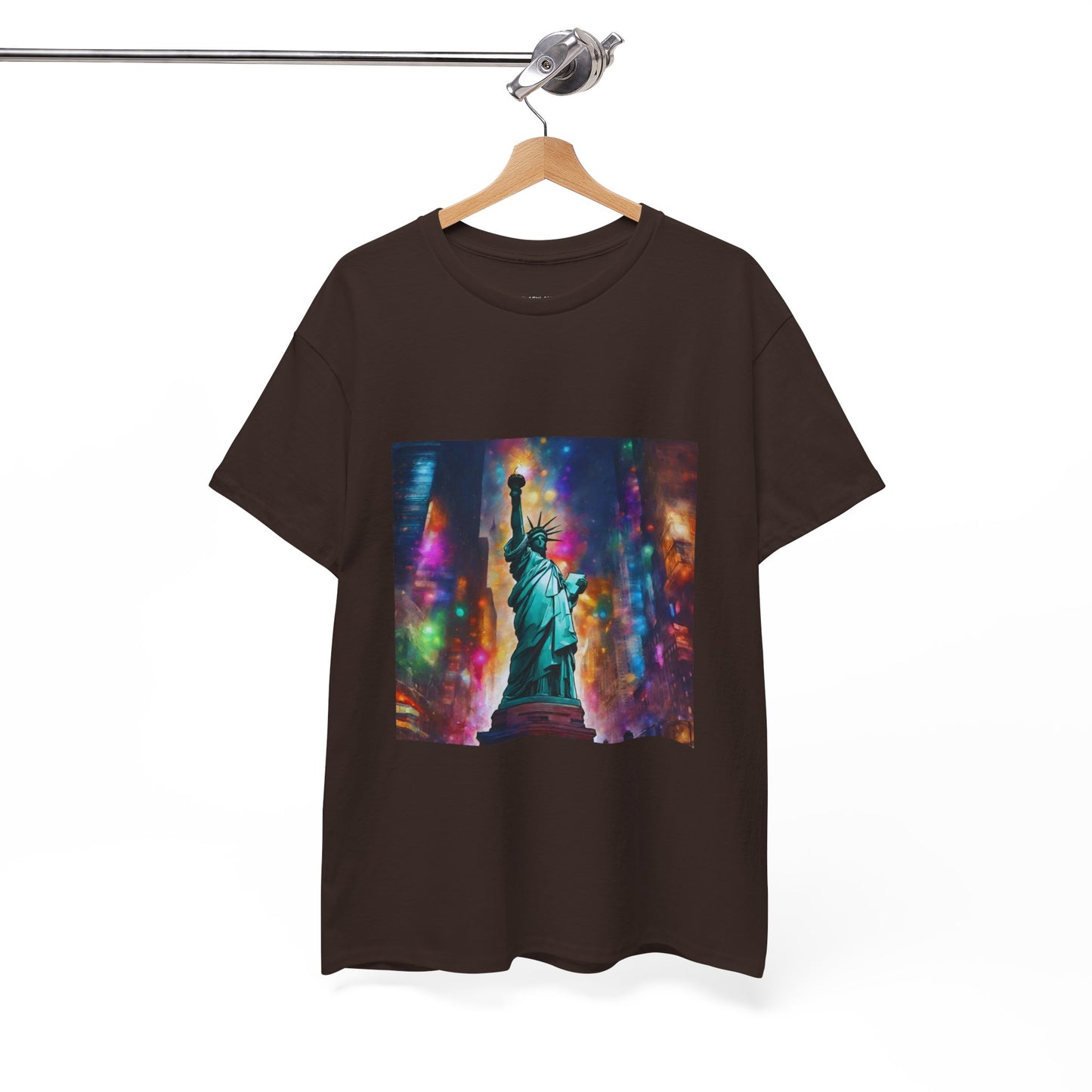 The Statue of Liberty in the Heart of New York Graphic Tee Flashlander