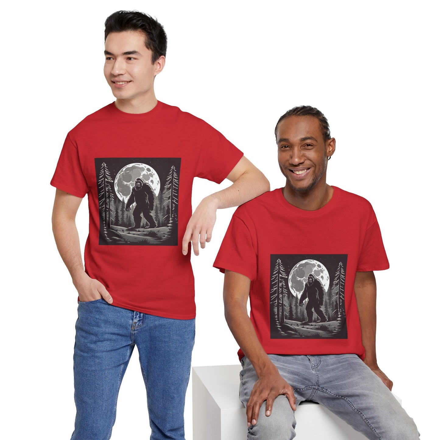 Camisa Bigfoot, camisa Sasquatch, camisa divertida Bigfoot, camisa de senderismo, camisa Yeti, camisa frescaUnisex camiseta de algodón pesado Flashlander