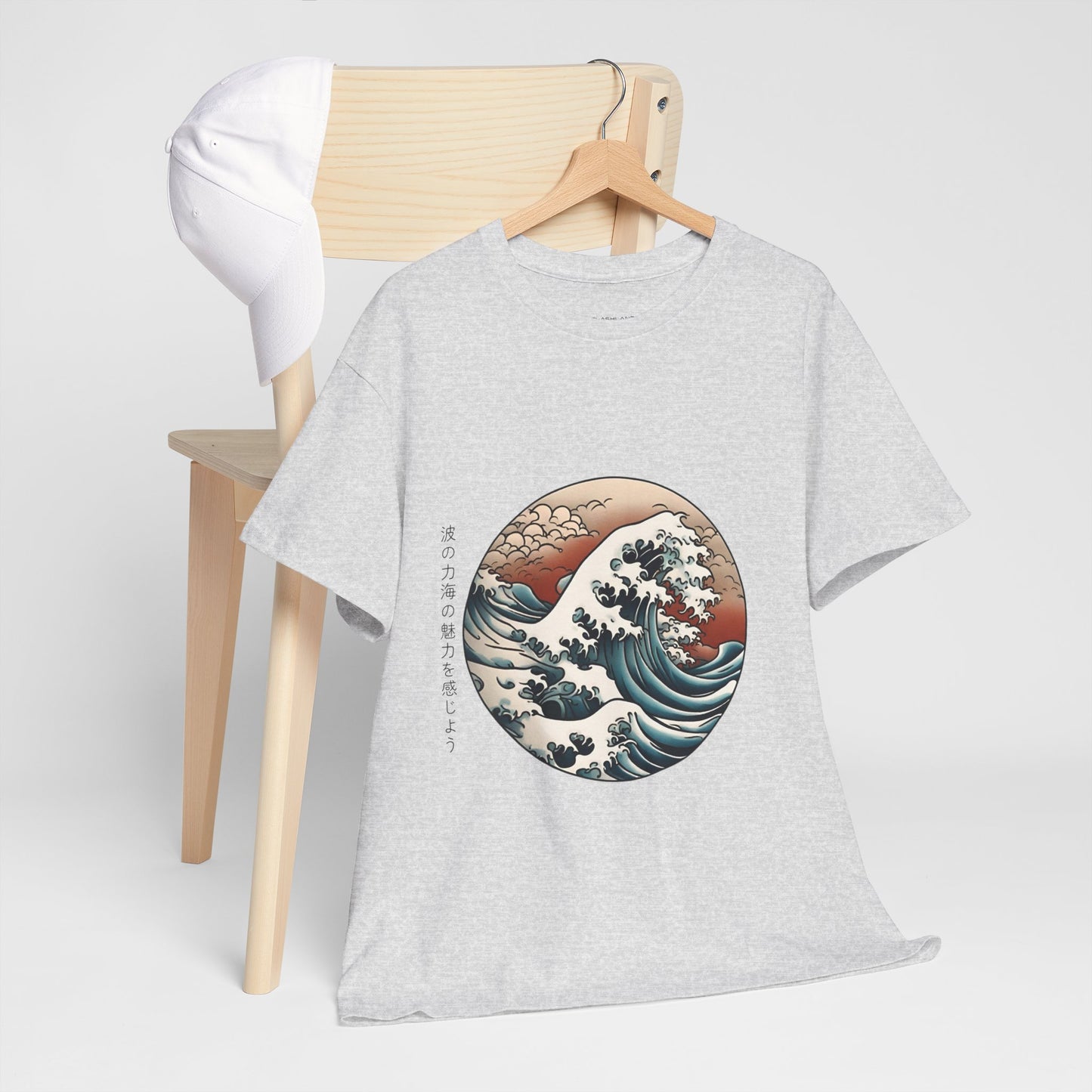 Japanese Sea Waves with Custom Japanese Name - Flashlander Gym Shirt