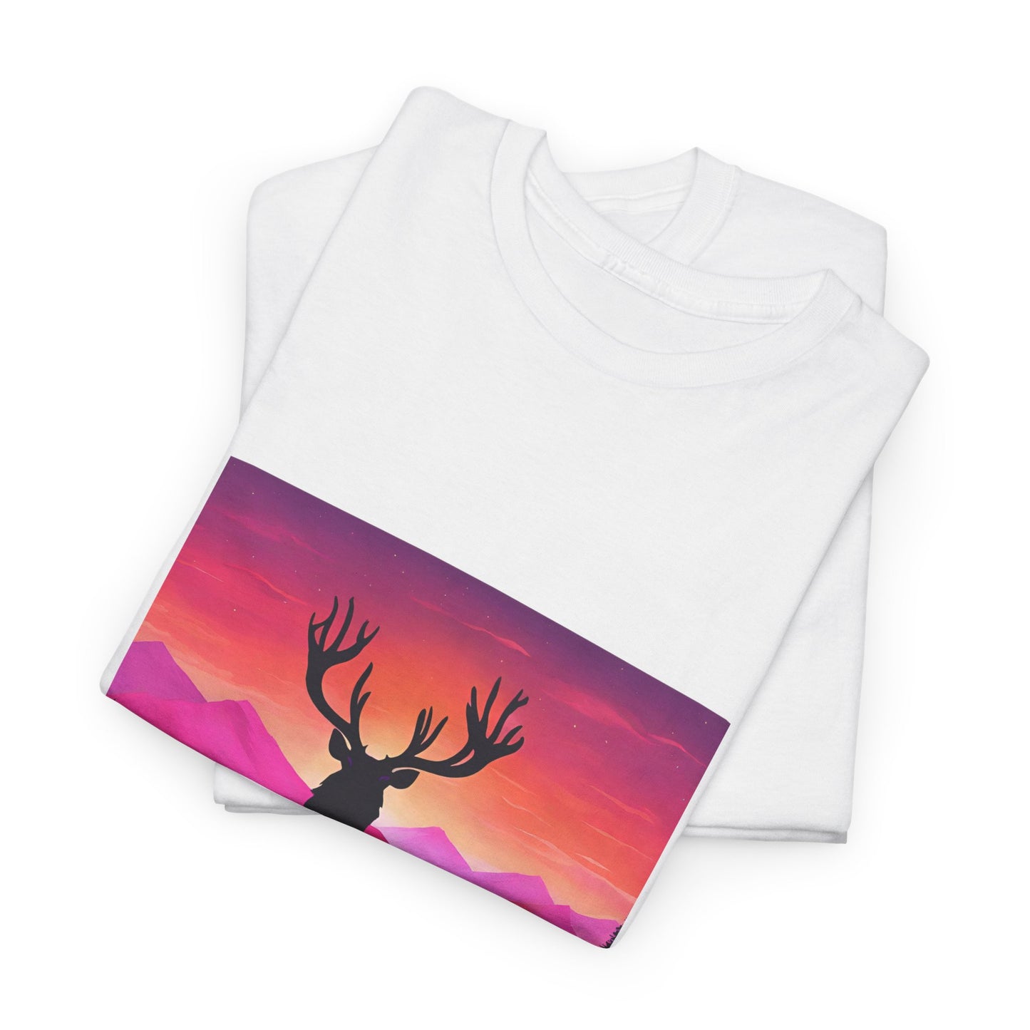 Deer Majestic Sunset Flashlander Gym Shirt