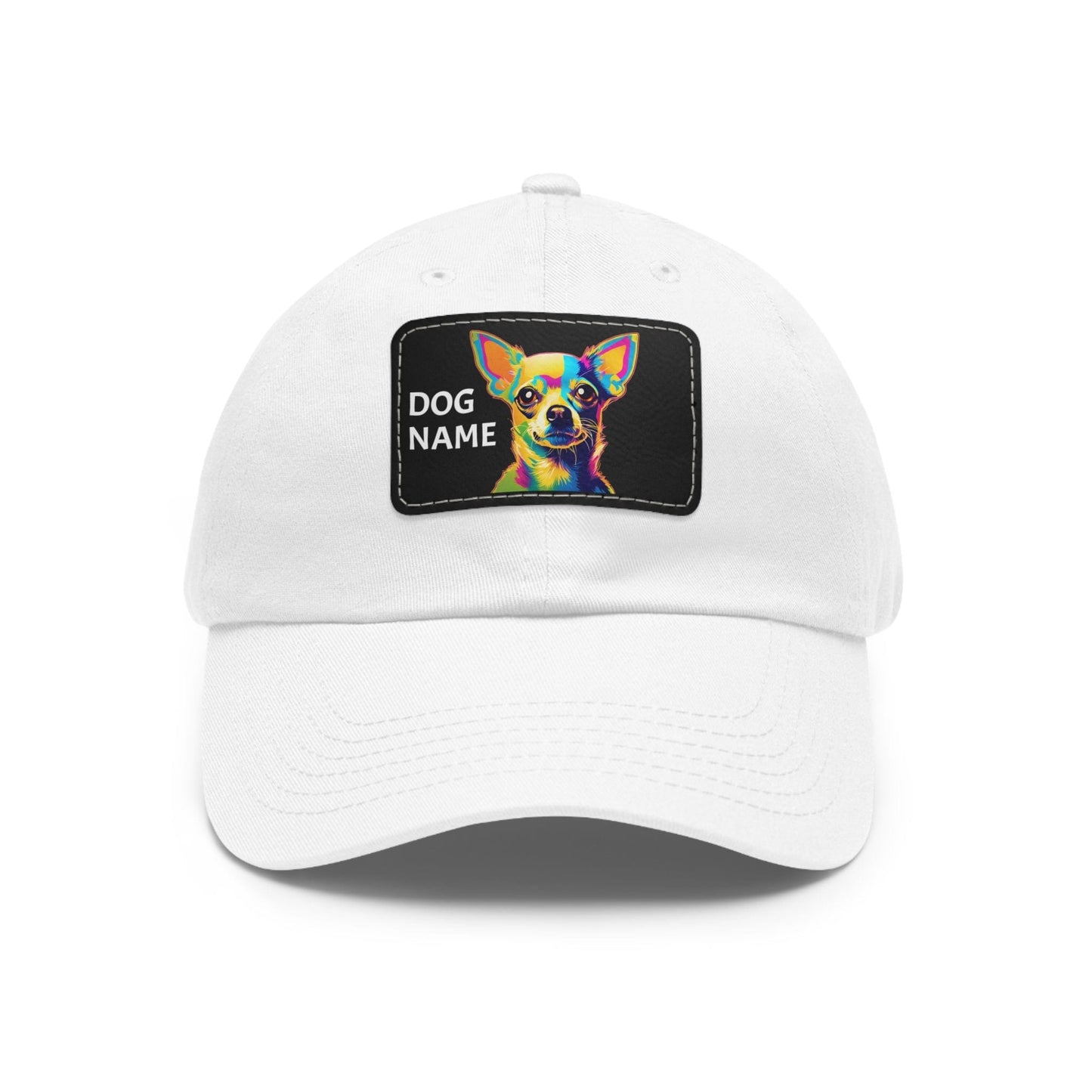 Chihuahua Dog Hat Sportswear Cap Chihuahua Cap Chihuahua Hat Chihuahua Dog Cap Pop Art Hat Dad Hat with Patch (Rectangle) Baseball Cap Custom Hat Flashlander