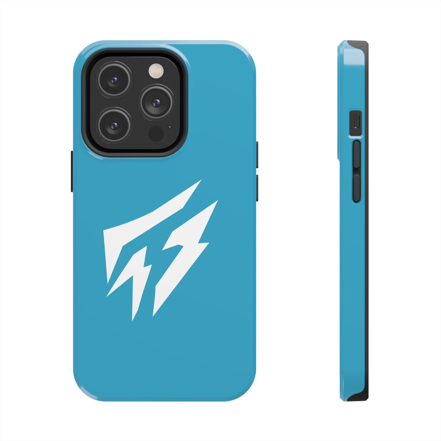 Flashlander Thunders Tough Phone Cases for all Iphone and Samsung Galaxy Blue Aqua Turquoise