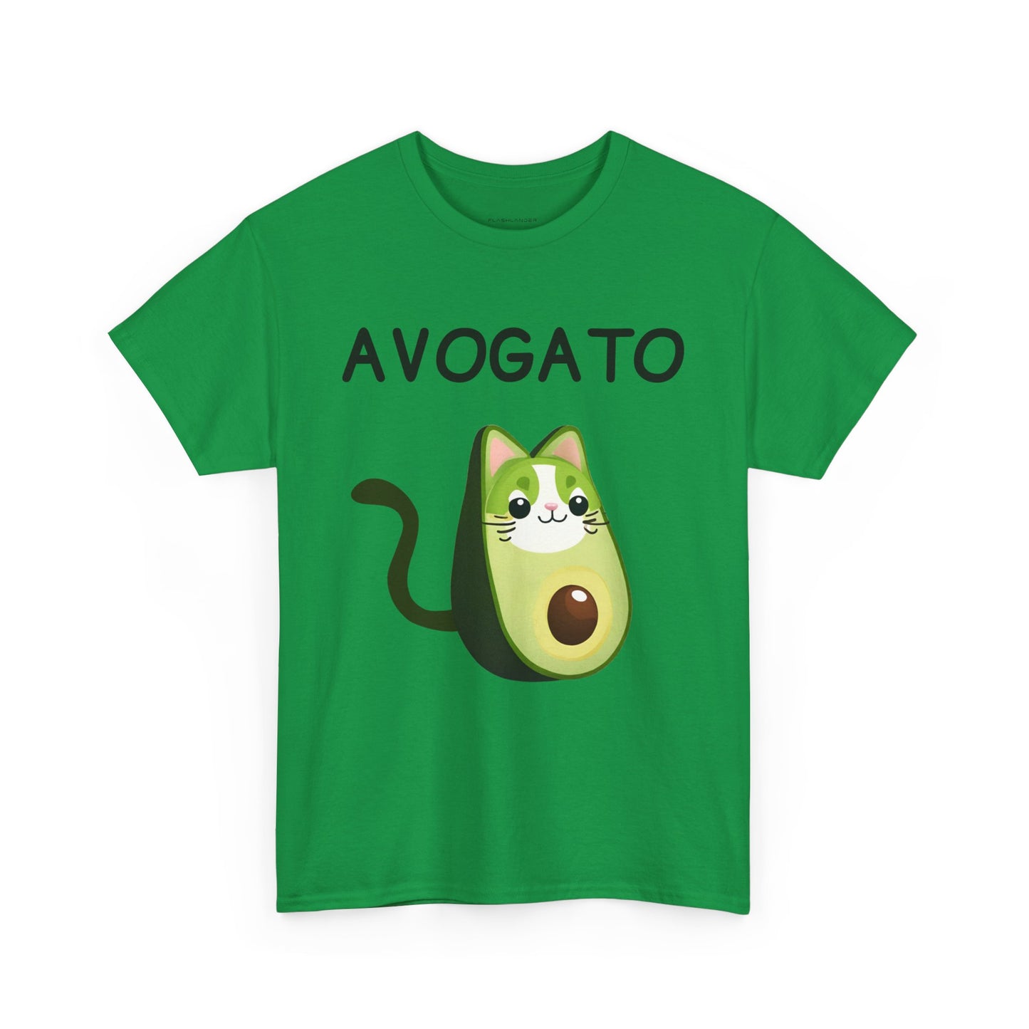 Avogato Funny Avocado Cat Face - Flashlander Gym Shirt