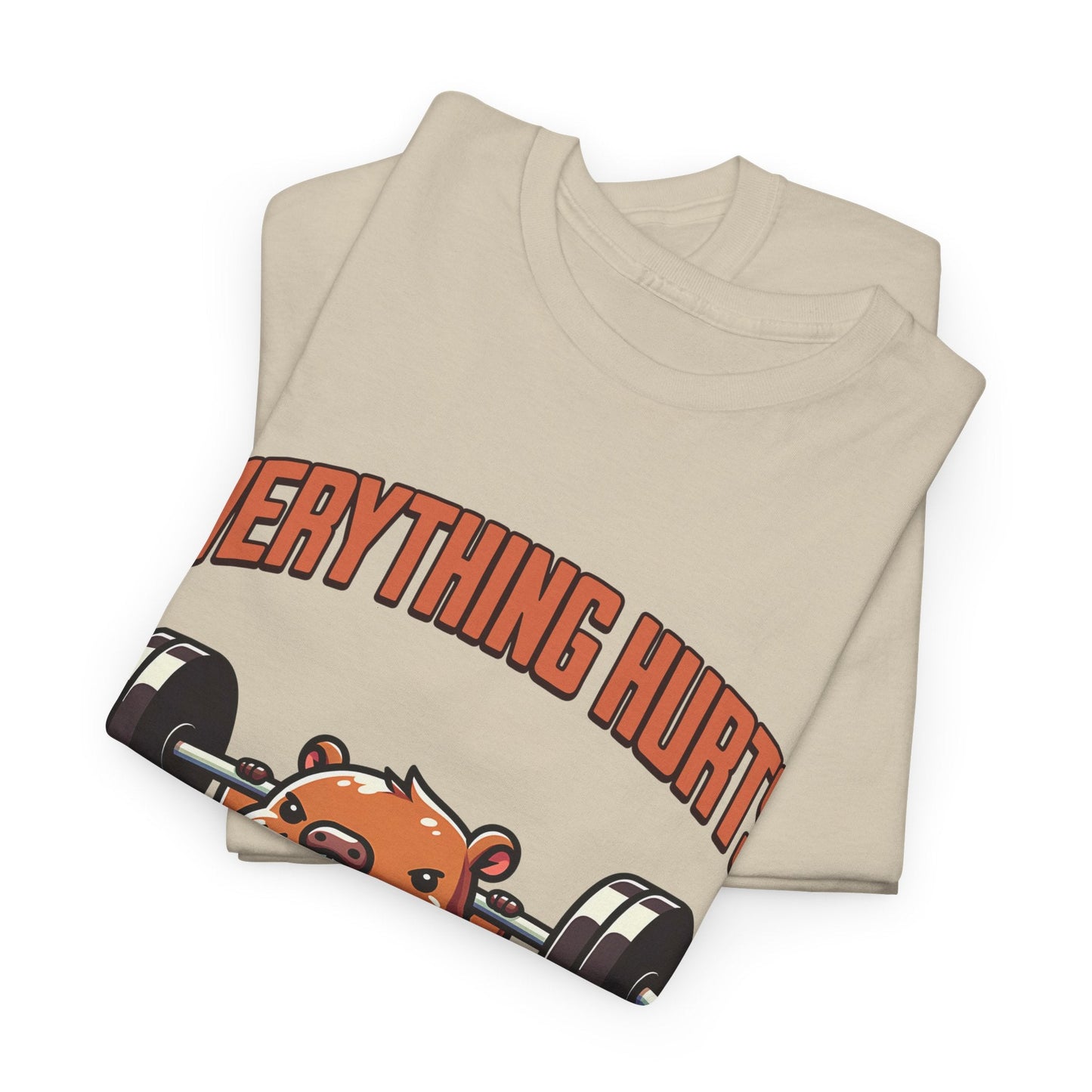 T-shirt de sport Beaver Everything Hurts &amp; I'm Tired T-shirt de sport Flashlander en coton unisexe noir anthracite T-shirt graphique de performance