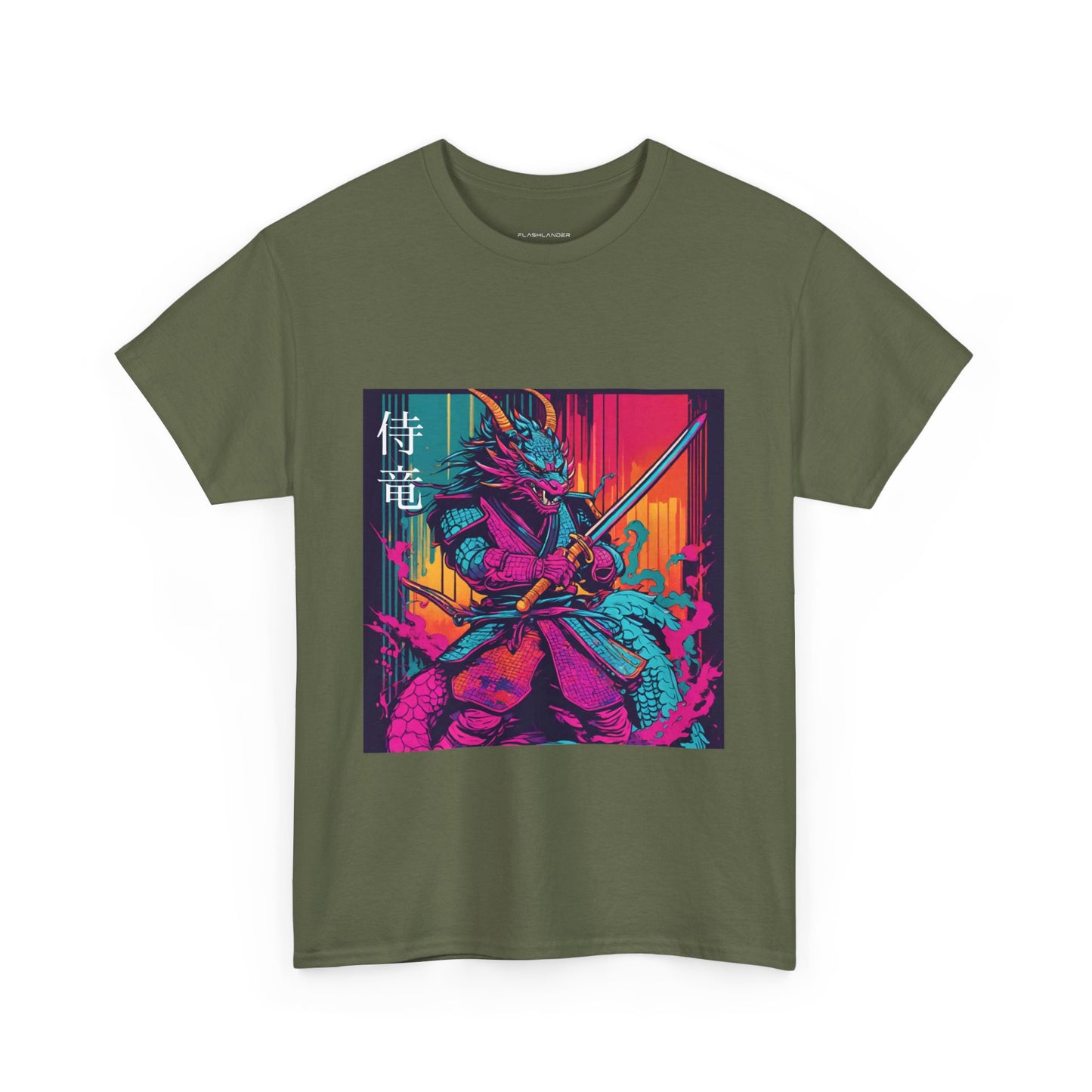 Dragon Samurai Pop Art - Flashlander Gym Shirt