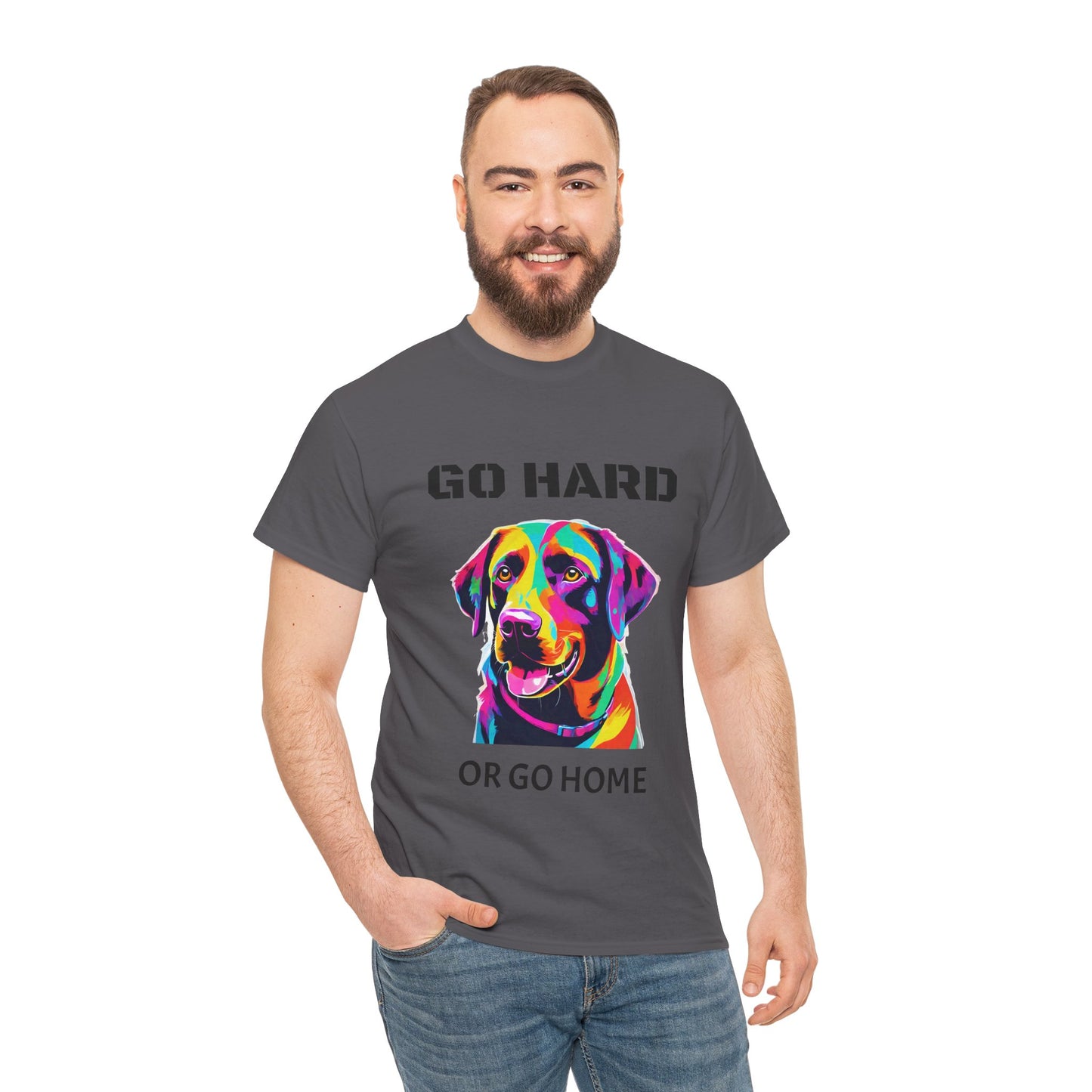 Labrador Retriever Dog Pop Art  - Go Hard Or Go Home Flashlander Gym Shirt