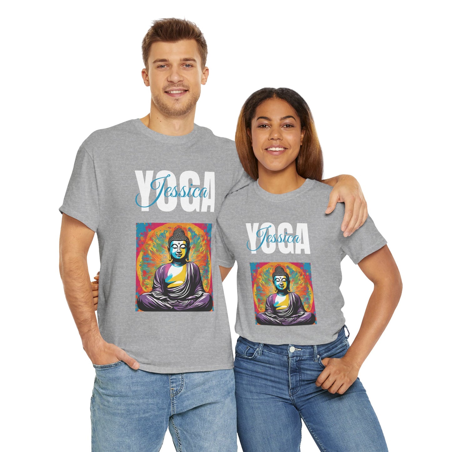 Personalized Yoga Shirt - Buddha Tee - Custom Name Flashlander Yoga Tee