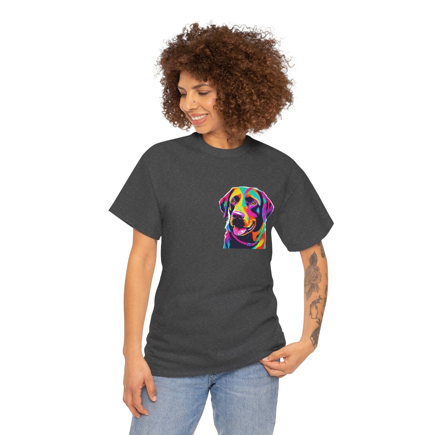 Pop Art Lab Dog in the Heart Flashlander Gym Shirt