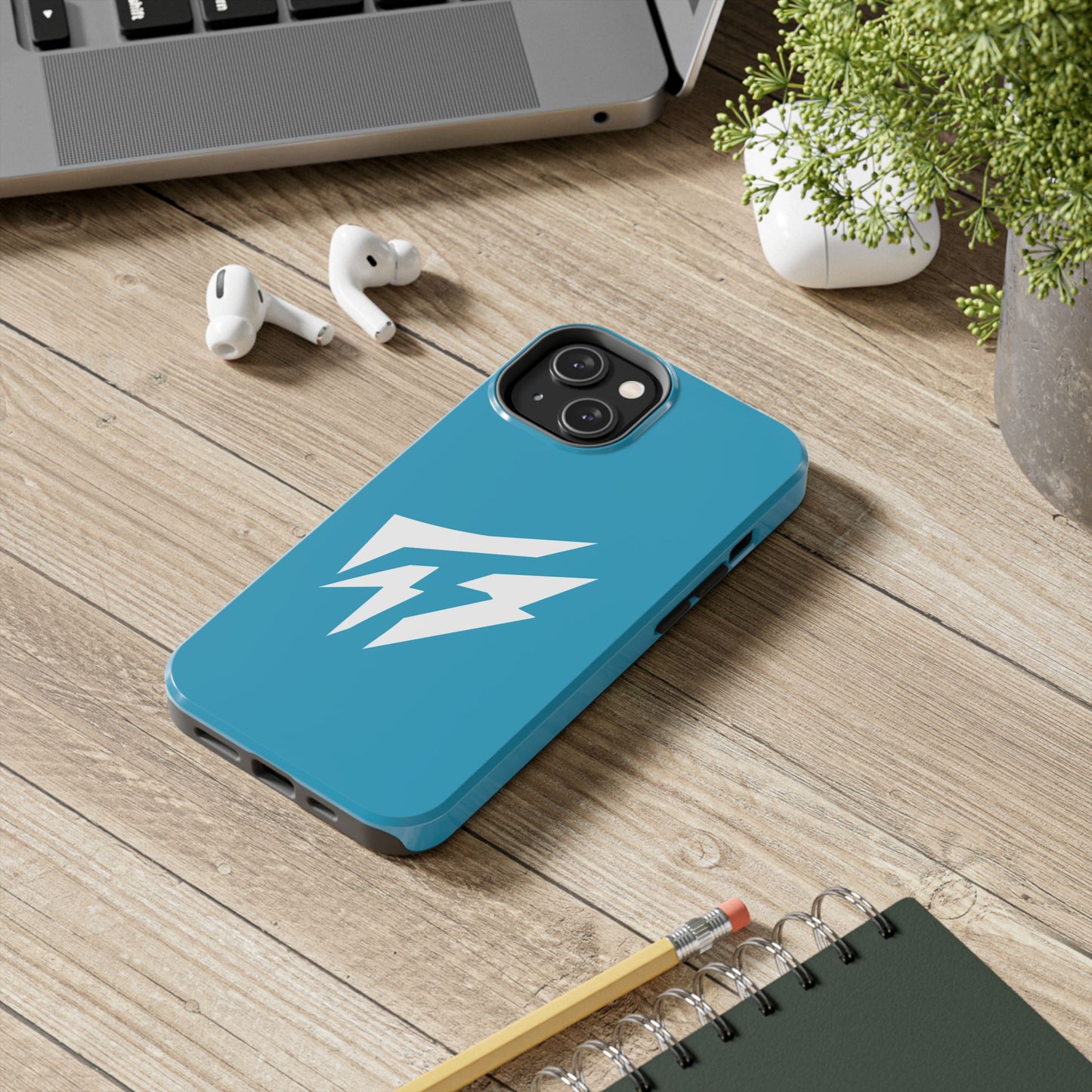 Flashlander Thunders Tough Phone Cases for all Iphone and Samsung Galaxy Blue Aqua Turquoise