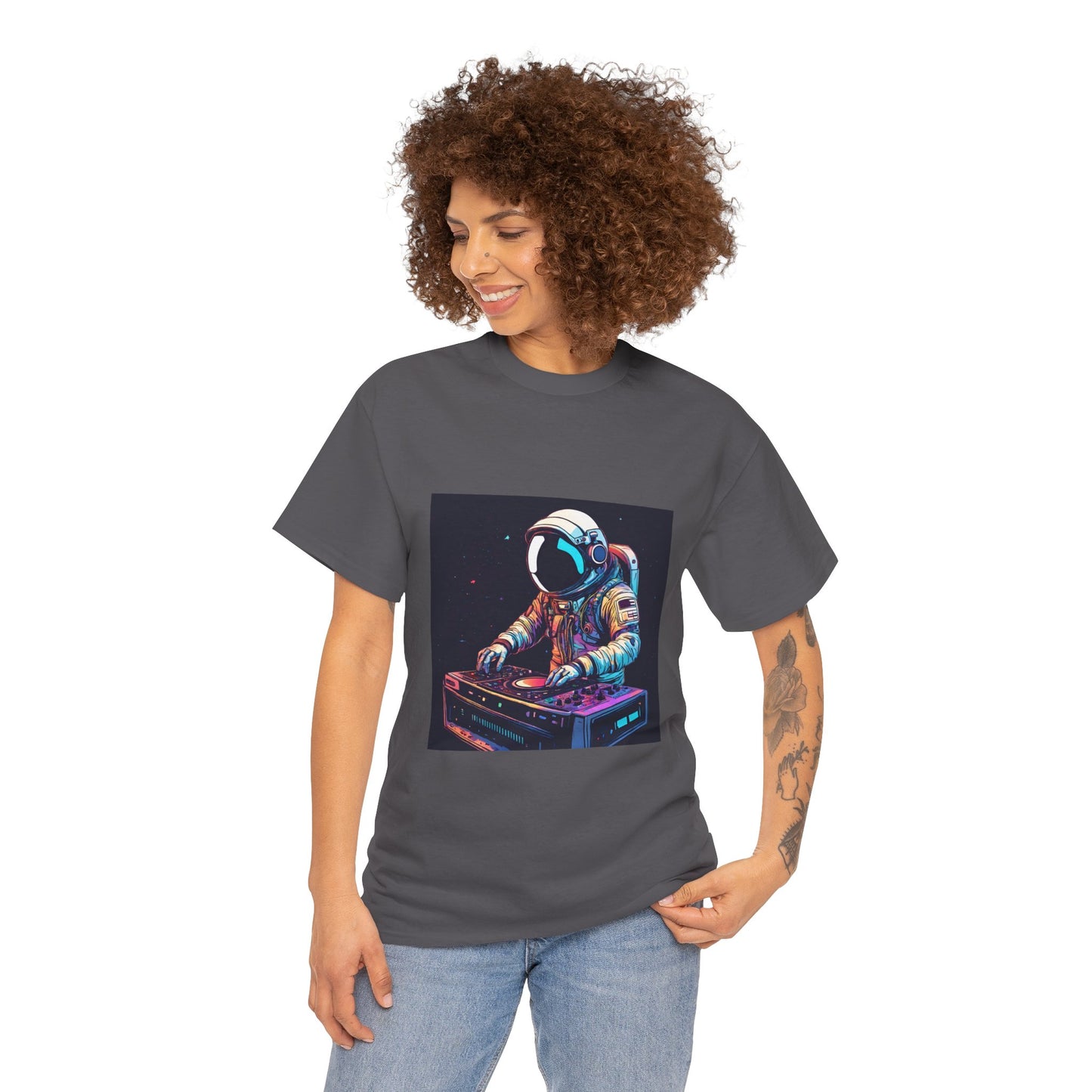 Astronaut Techno DJ Flashlander Gym Shirt