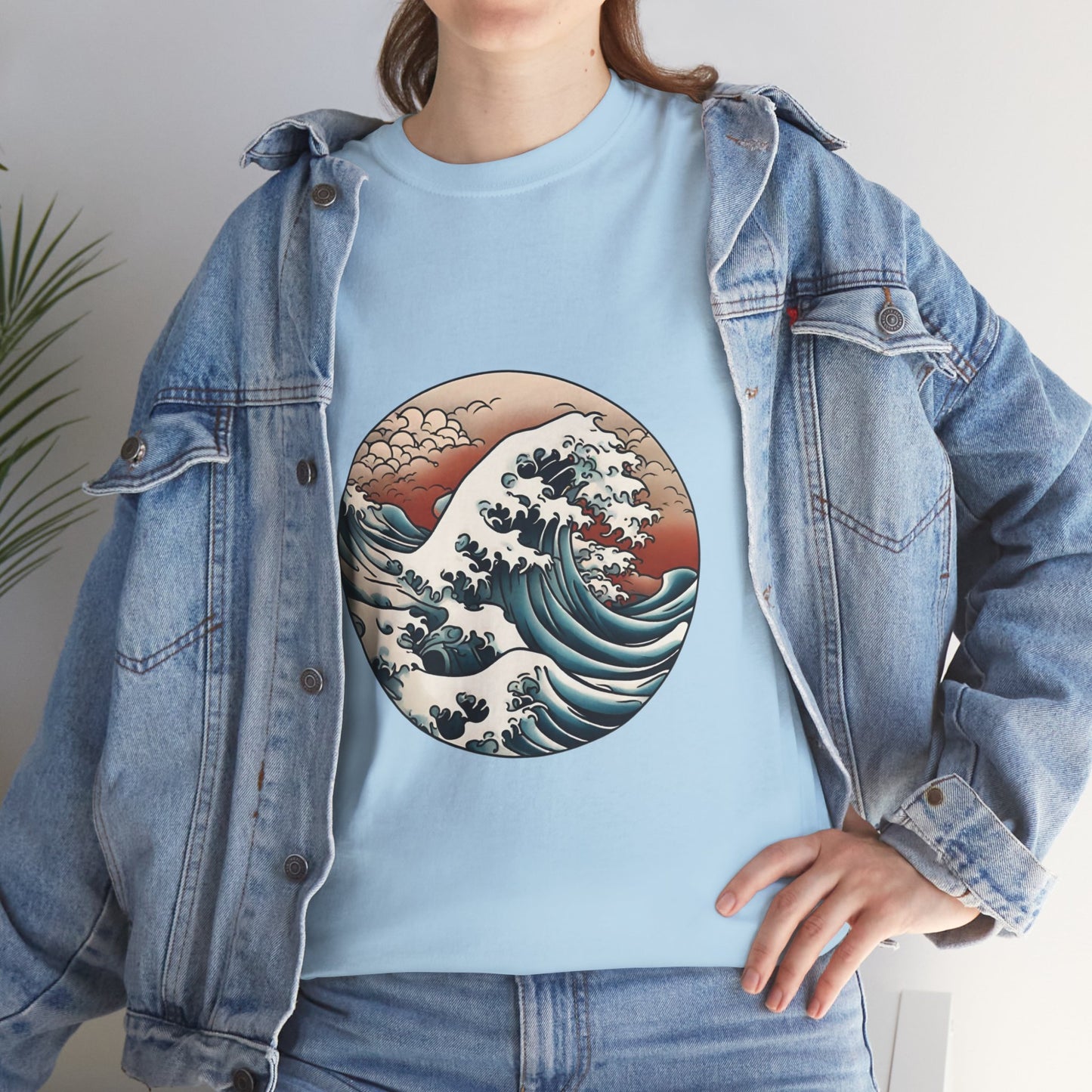 Japanese Sea Waves with Custom Japanese Name - Flashlander Gym Shirt