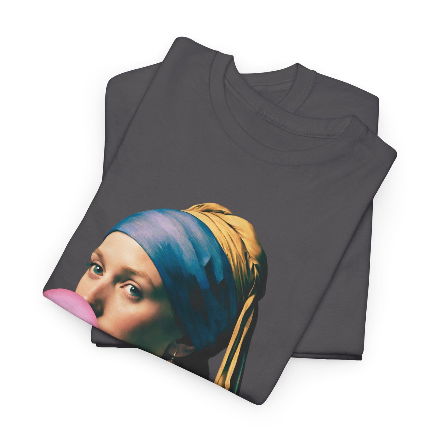 Bubble Gum Girl with a Pearl Earring Johannes Vermeer - Flashlander Gym Shirt