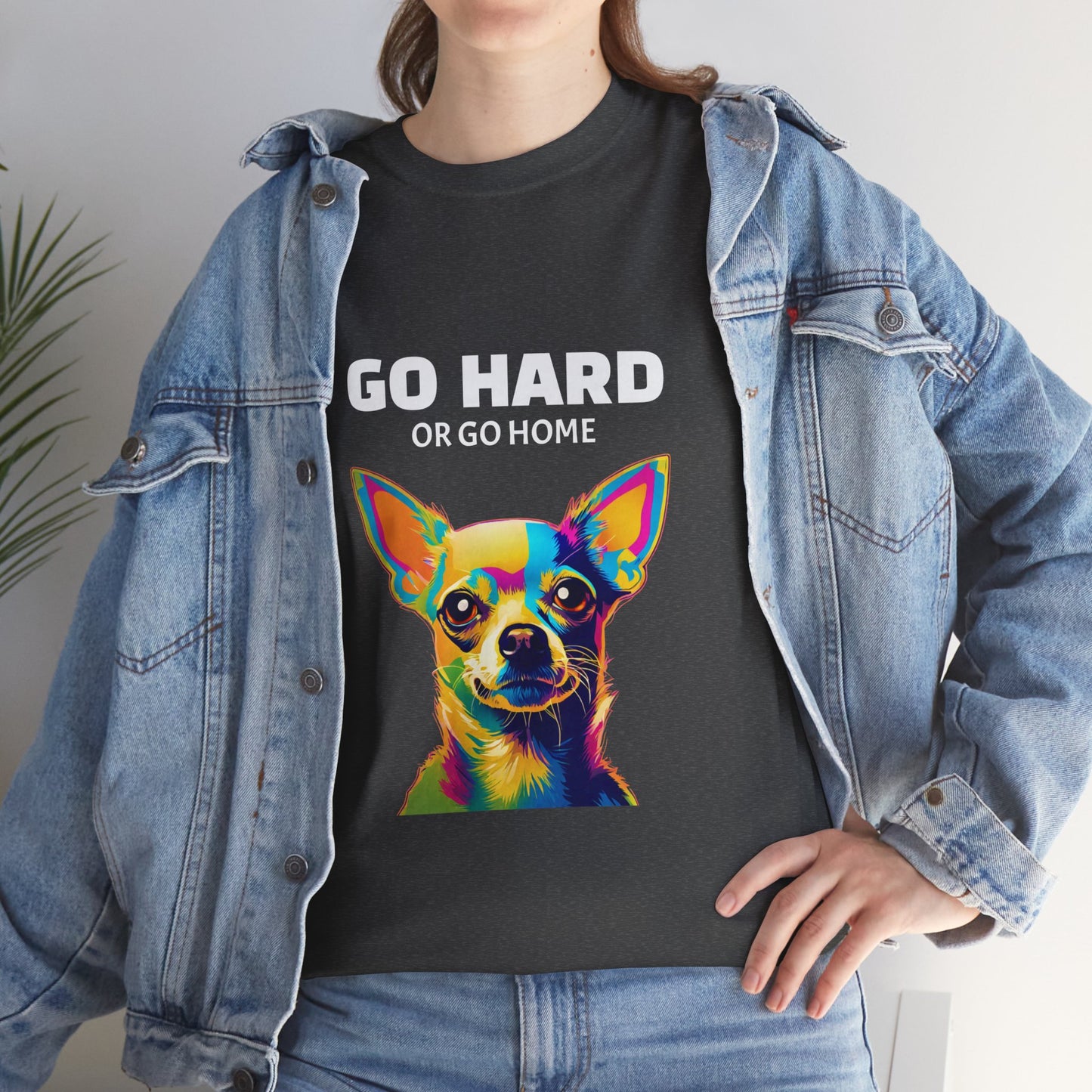 Chihuahua Dog Pop Art - Go Hard or Go Home Flashlander Gym Shirt