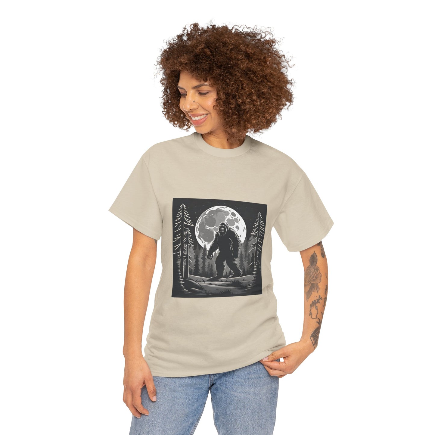 Bigfoot Funny Sasquatch Flashlander Gym Shirt