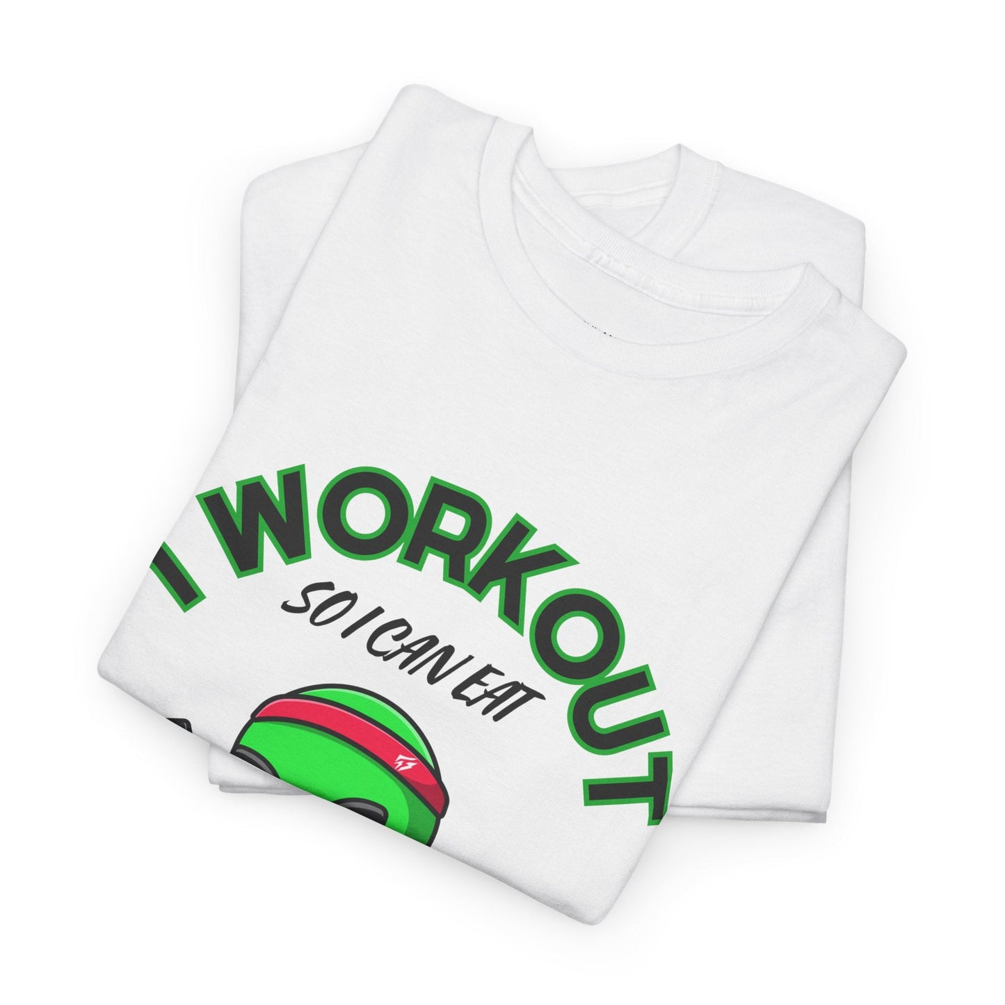 Alien I Workout So I Can Eat Garbage Graphic Tee Flashlander