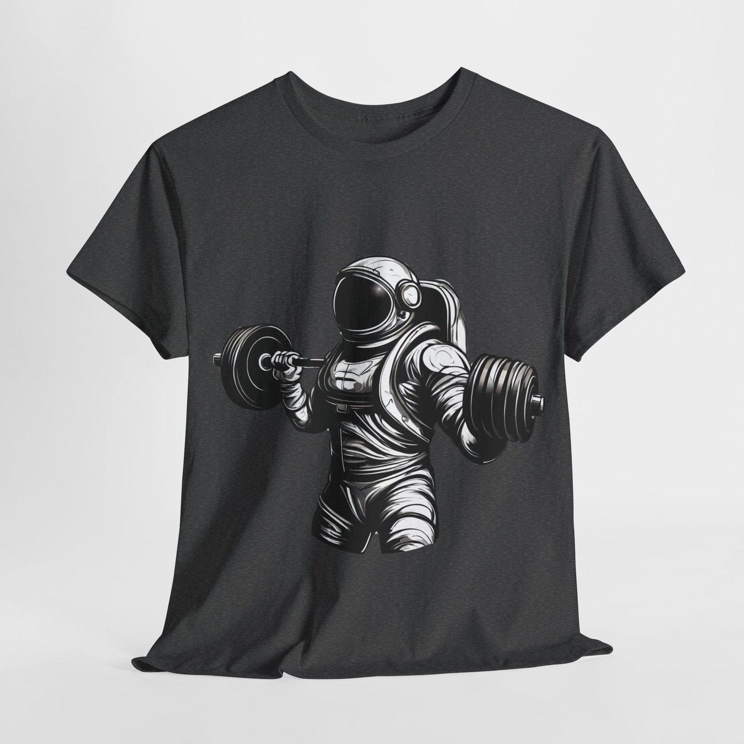 Camiseta de culturista astronauta: rompiendo límites en el espacio Camiseta gráfica de gimnasio Flashlander