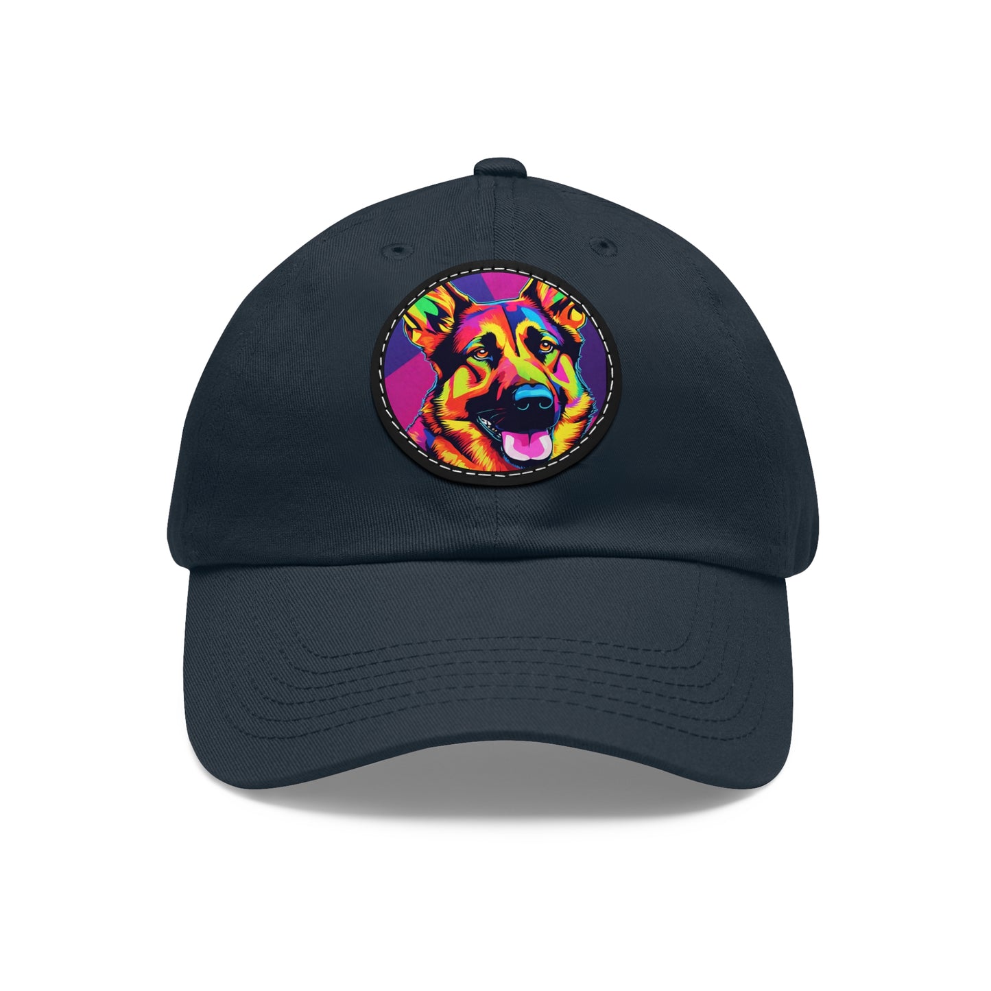 German Shepherd Dog Hat Sportswear Hat German Shepherd Dog Cap German Shepherd Dog Art Pop Hat Dad Hat with Patch (Round) Baseball Cap Pop Art Dog Hap Custom Cap Flashlander