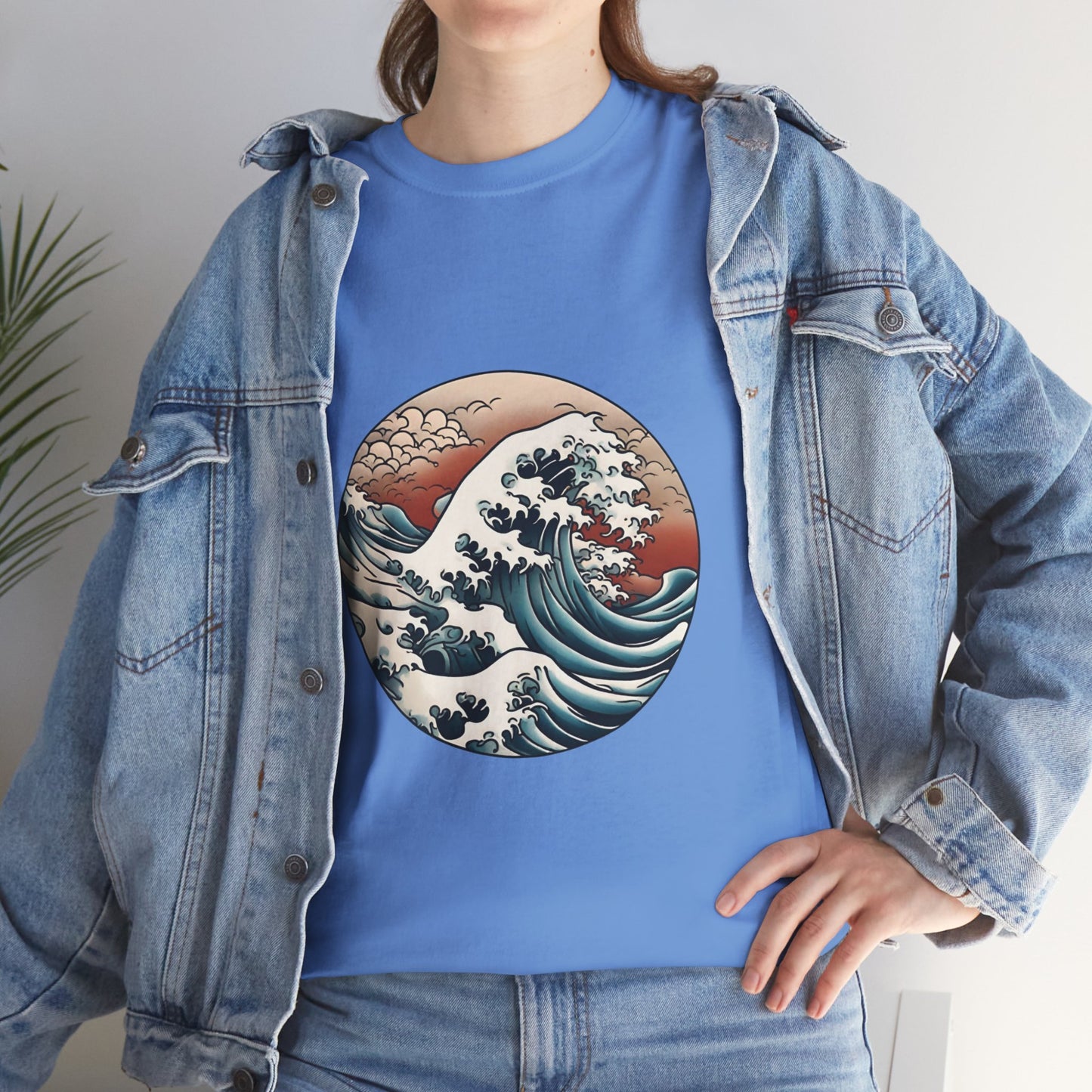 Japanese Sea Waves with Custom Japanese Name - Flashlander Gym Shirt