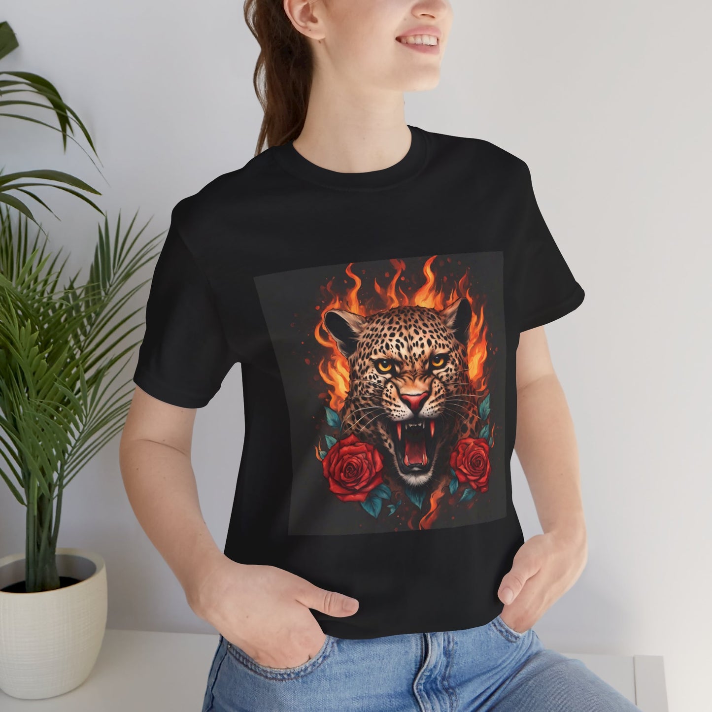 Leopard Flames Flashlander Gym Shirt