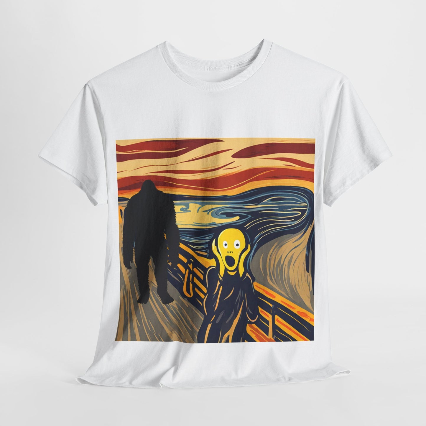 The Scream Meets Bigfoot A Startling Encounter - Flashlander Gym Shirt