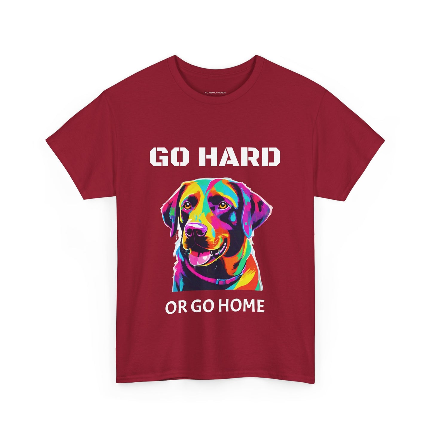 Labrador Retriever Dog Pop Art  - Go Hard Or Go Home Flashlander Gym Shirt