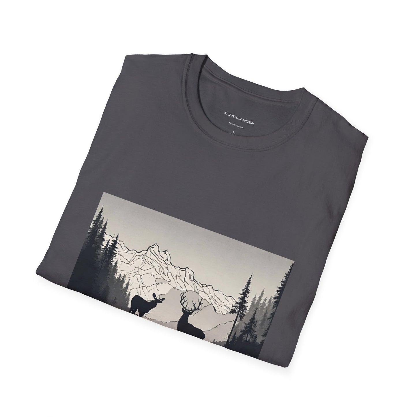 Wilderness Serenity Majestic Mountain Scenery Flashlander Gym Shirt