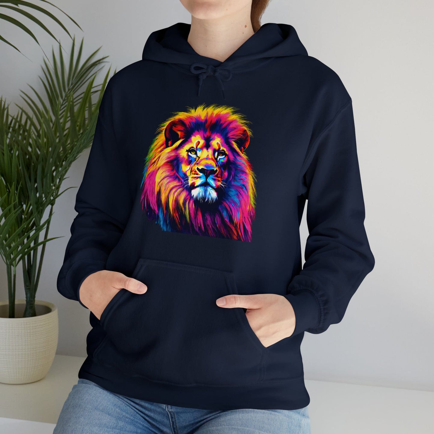 Lion Art Pop Flashlander Hooded Sweatshirt