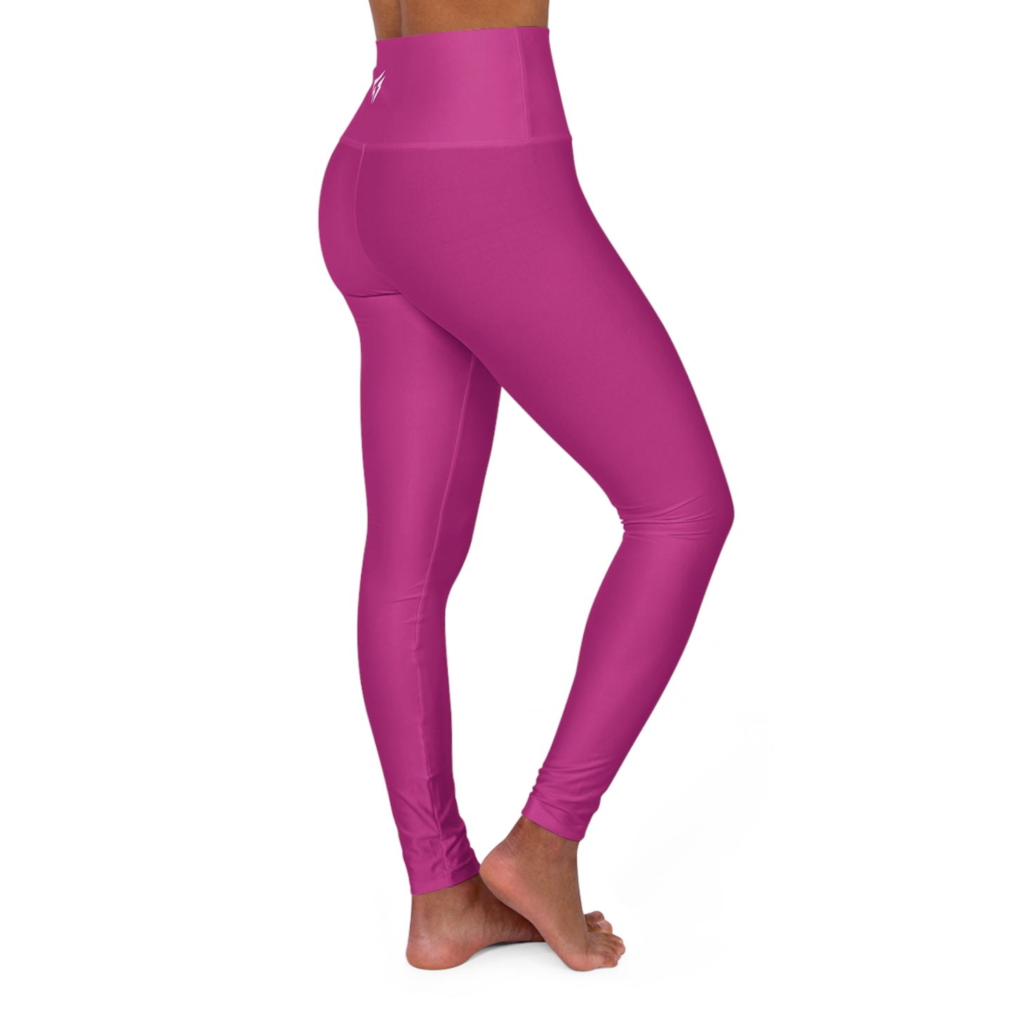 Flashlander Sportswear Zen High Waisted Yoga Leggings Dark Pink (AOP) B