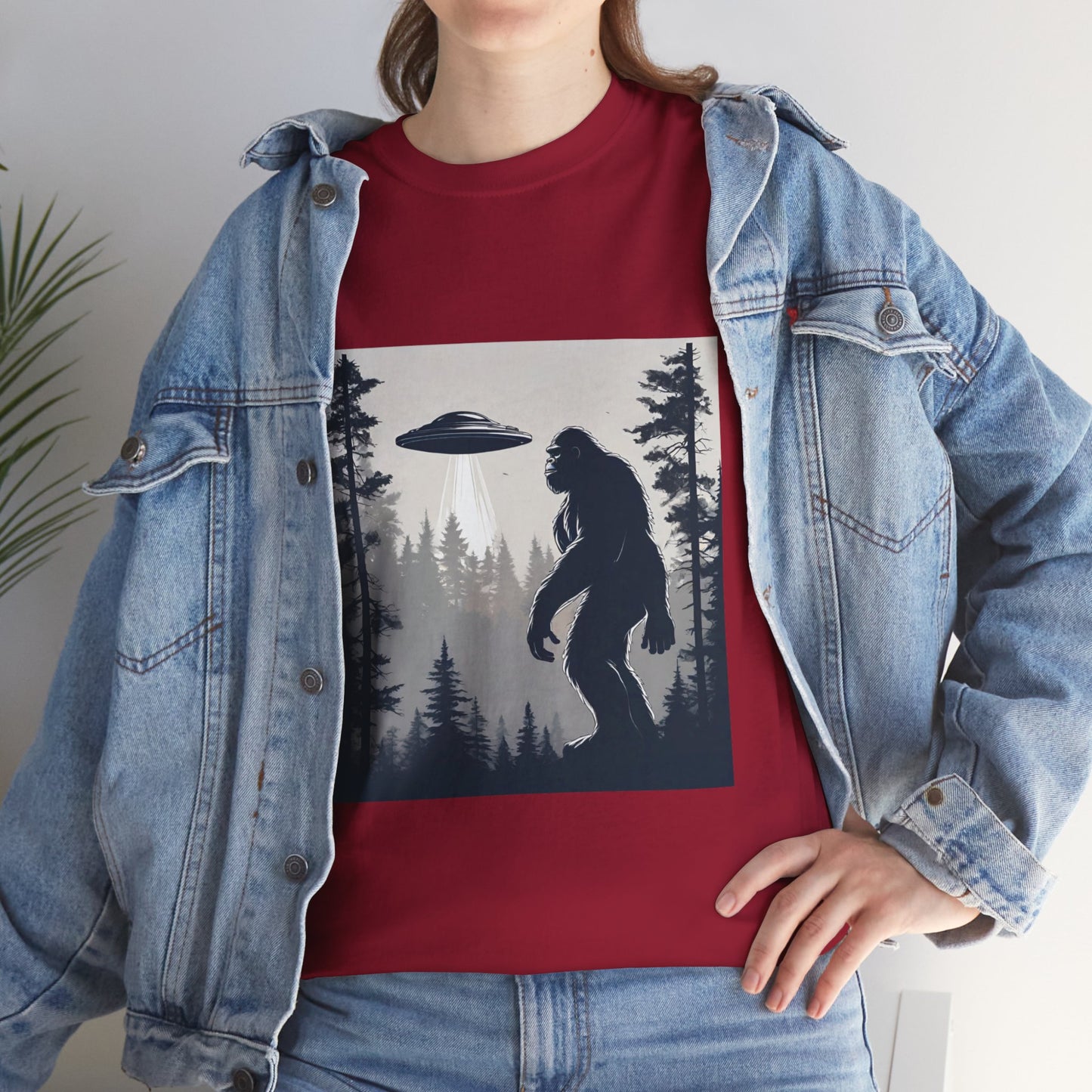 Sasquatch rencontre Bigfoot et OVNI - T-shirt de sport Flashlander