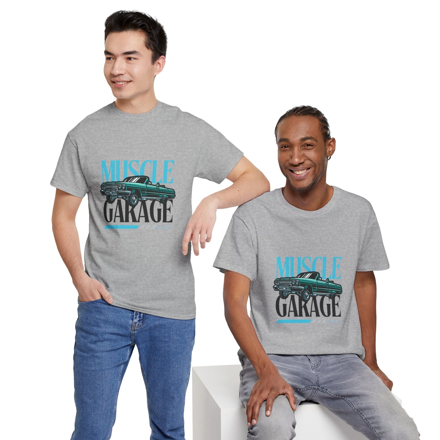 Garage de voitures vintage Muscle - T-shirt de sport Flashlander