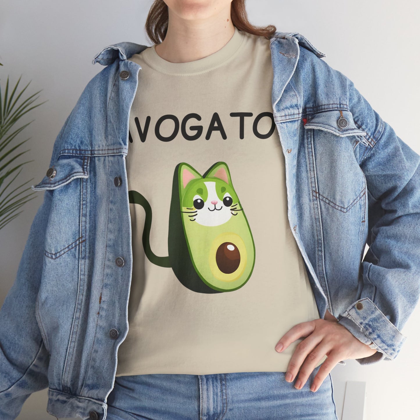 Avogato Funny Avocado Cat Face - Flashlander Gym Shirt