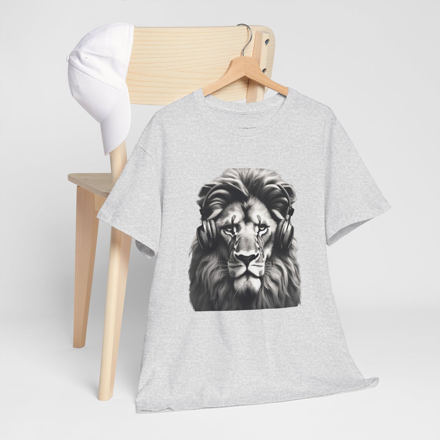 Lion Training with Headphones - Flashlander Gym Shirt