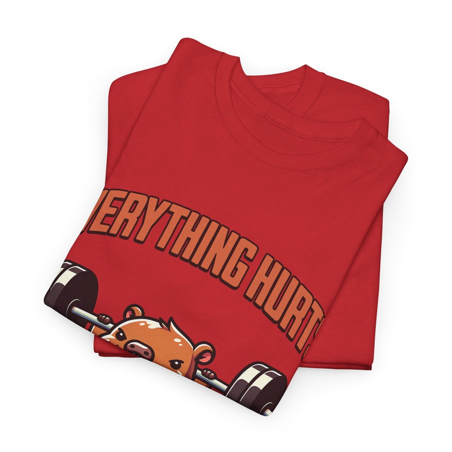 T-shirt de sport Beaver Everything Hurts &amp; I'm Tired T-shirt de sport Flashlander en coton unisexe noir anthracite T-shirt graphique de performance