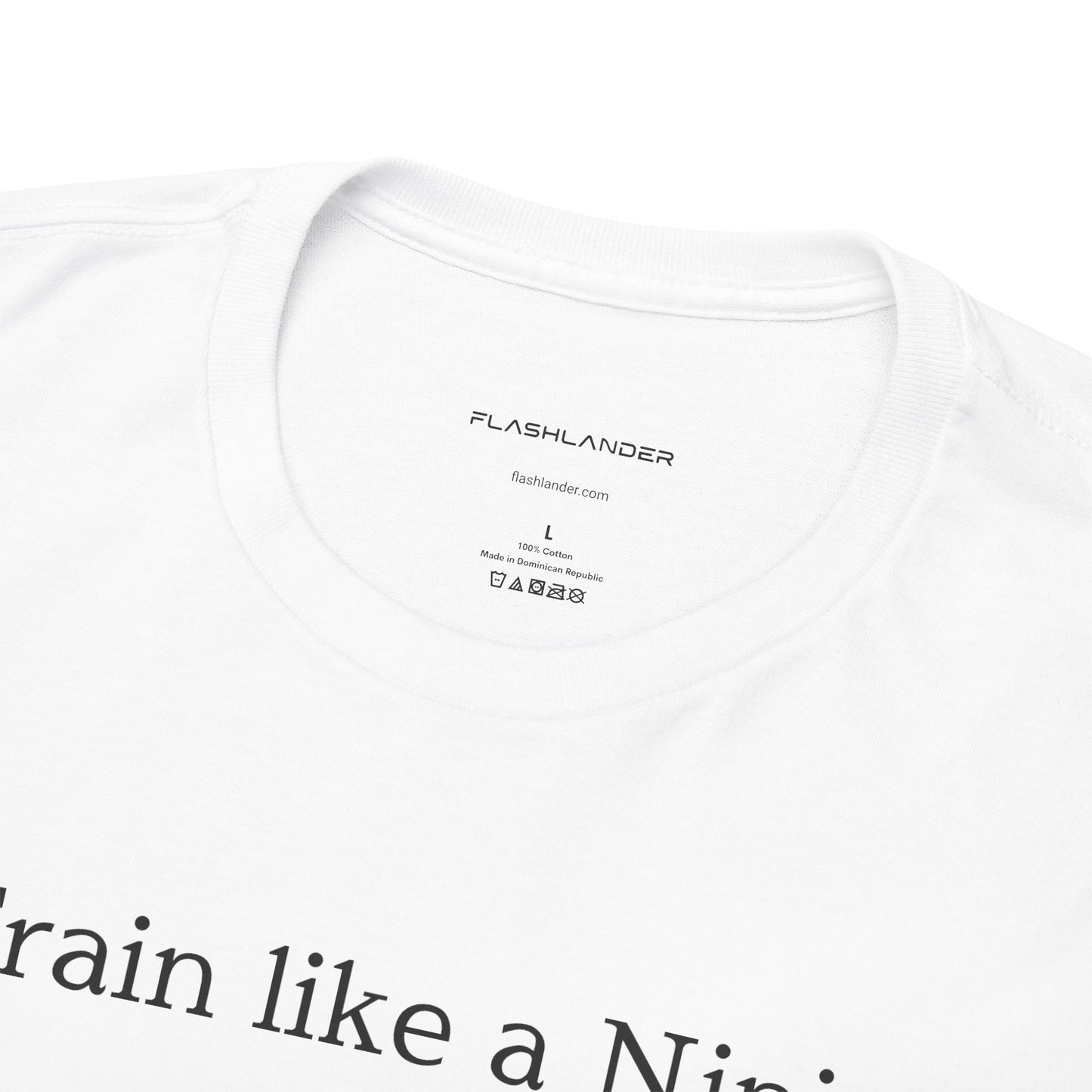 Entraînez-vous comme un ninja, pensez comme un grand maître - T-shirt de sport Flashlander