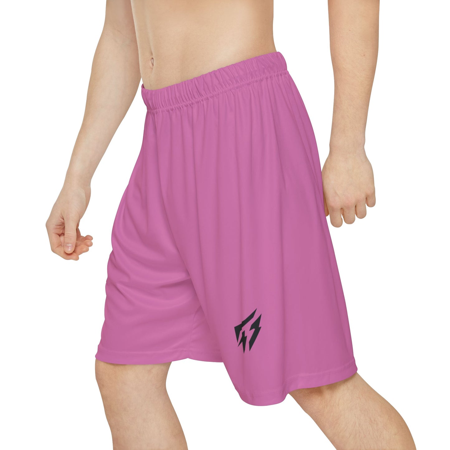 Flashlander ALG Performance Men’s Sports Shorts (AOP) Light Pink